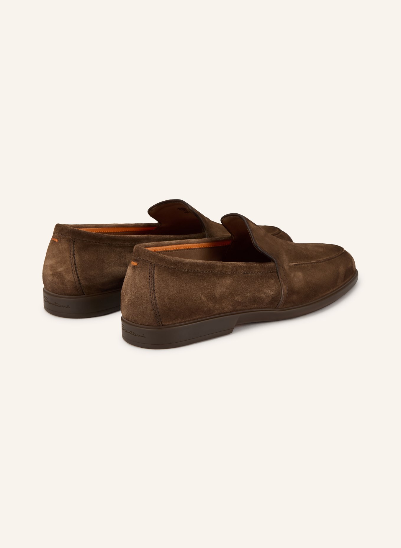 Santoni MALIBU slippers: DARK BROWN