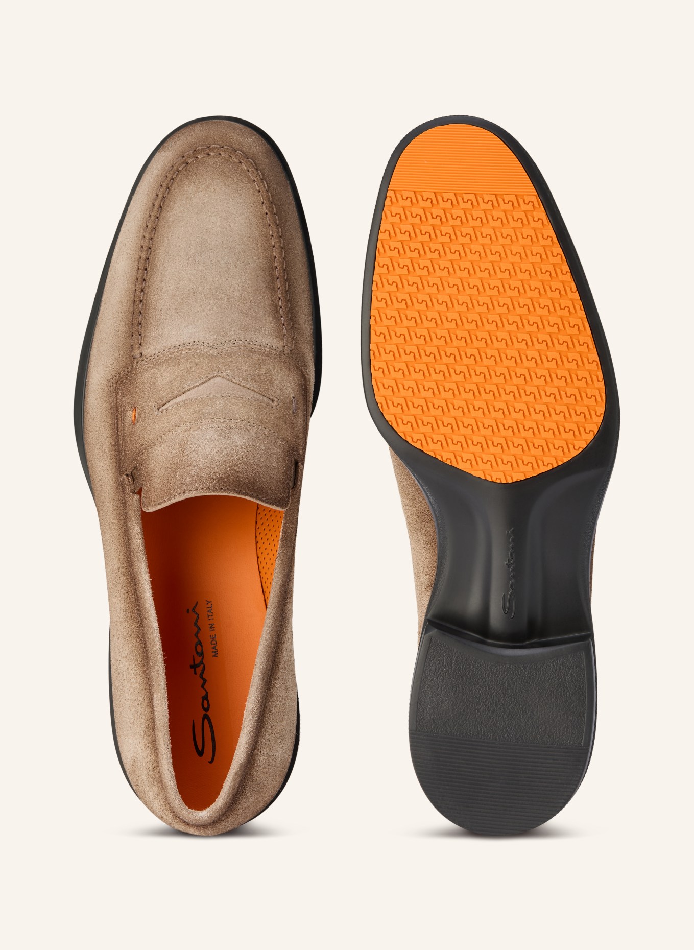 Santoni EASY loafer: BROWN