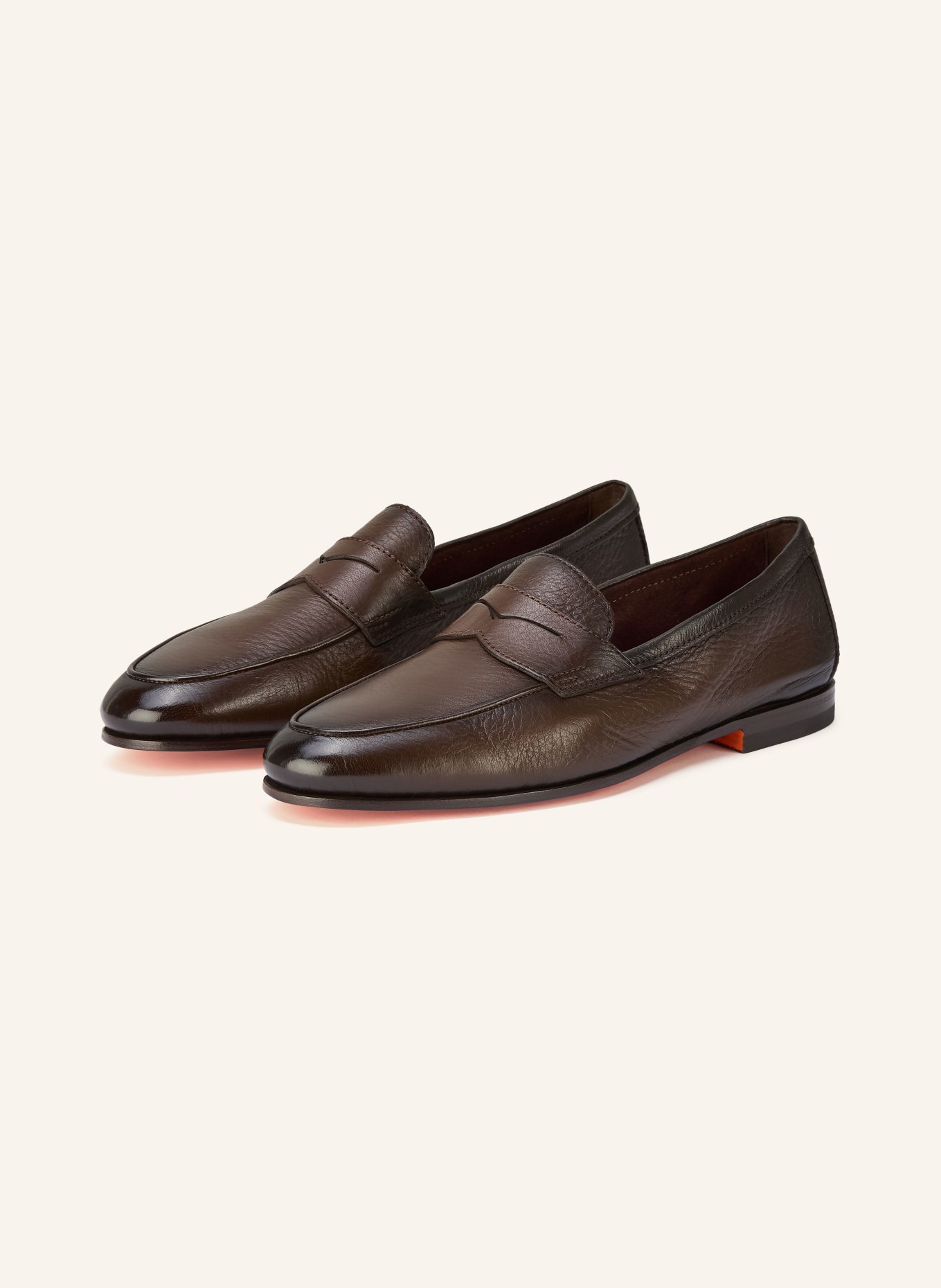 Santoni Penny-Loafer CARLOS: DUNKELBRAUN