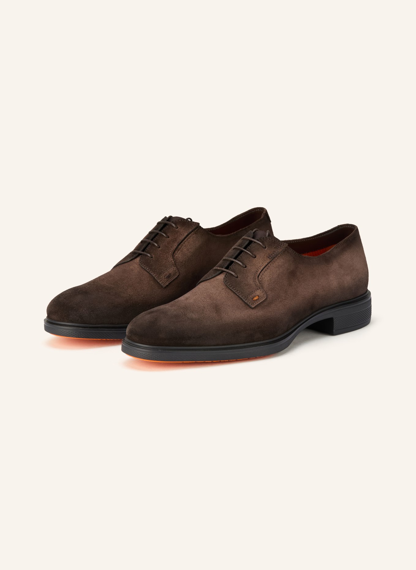 Santoni EASY REVLO lace-up shoes: DARK BROWN