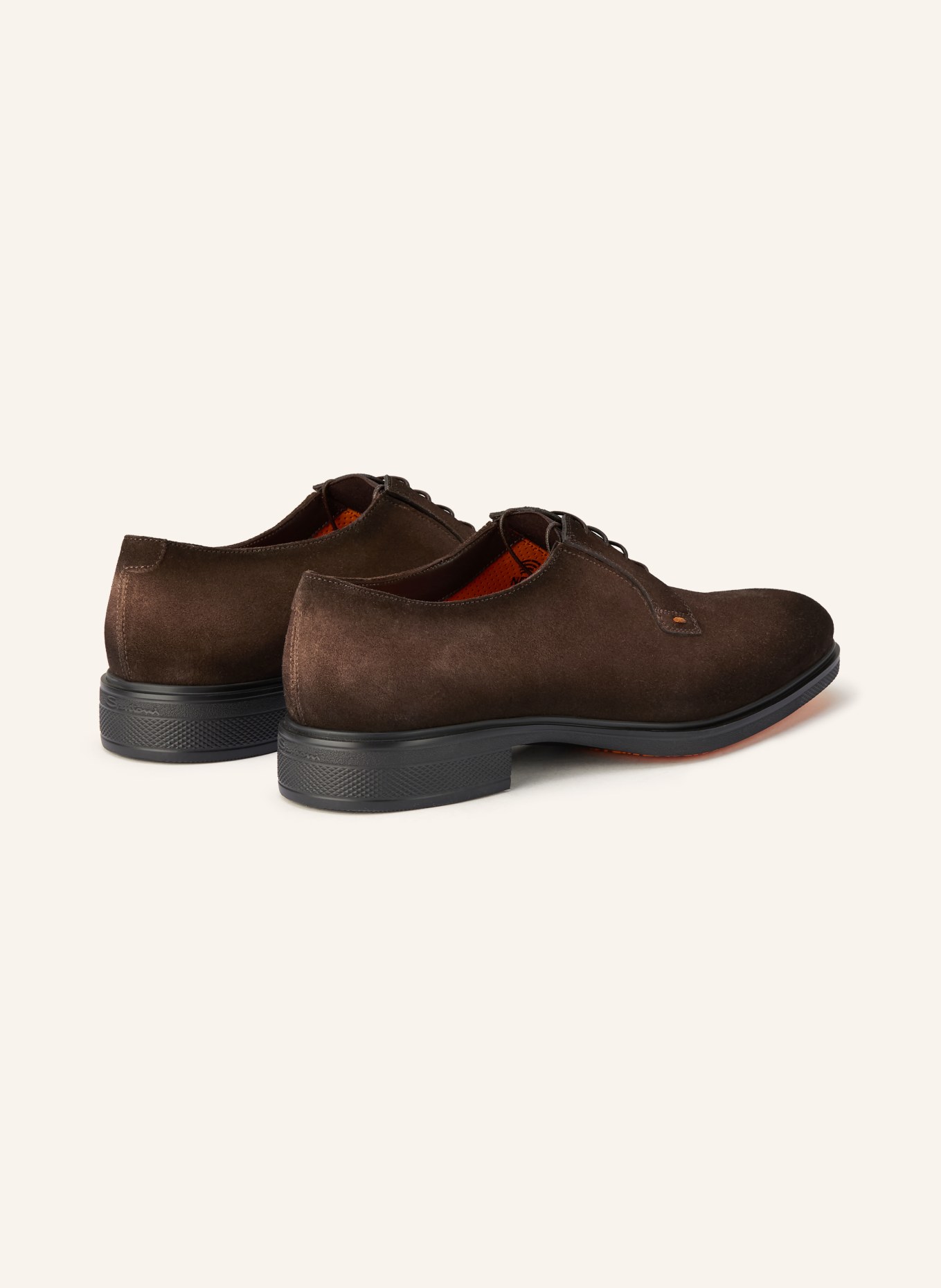 Santoni EASY REVLO lace-up shoes: DARK BROWN