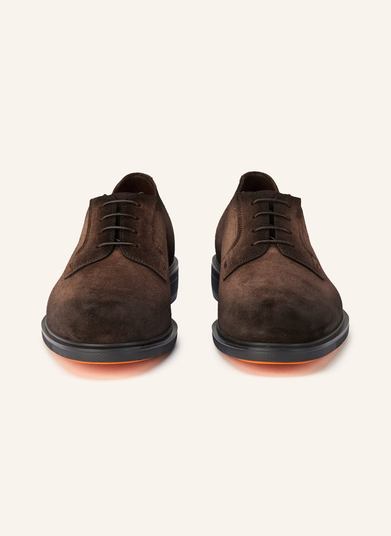 Santoni EASY REVLO lace-up shoes: DARK BROWN
