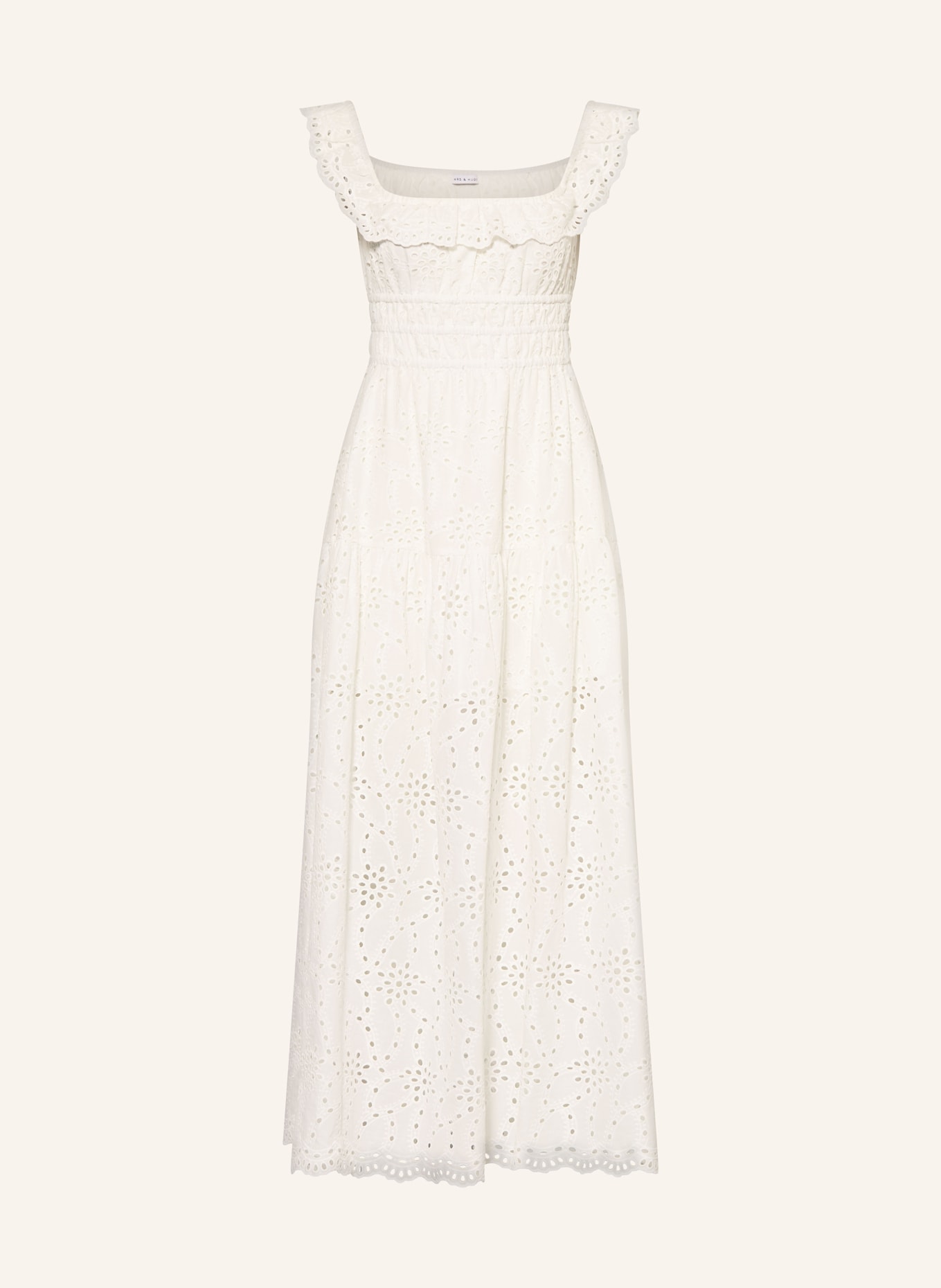 MRS & HUGS Kleid aus Lochspitze: WEISS