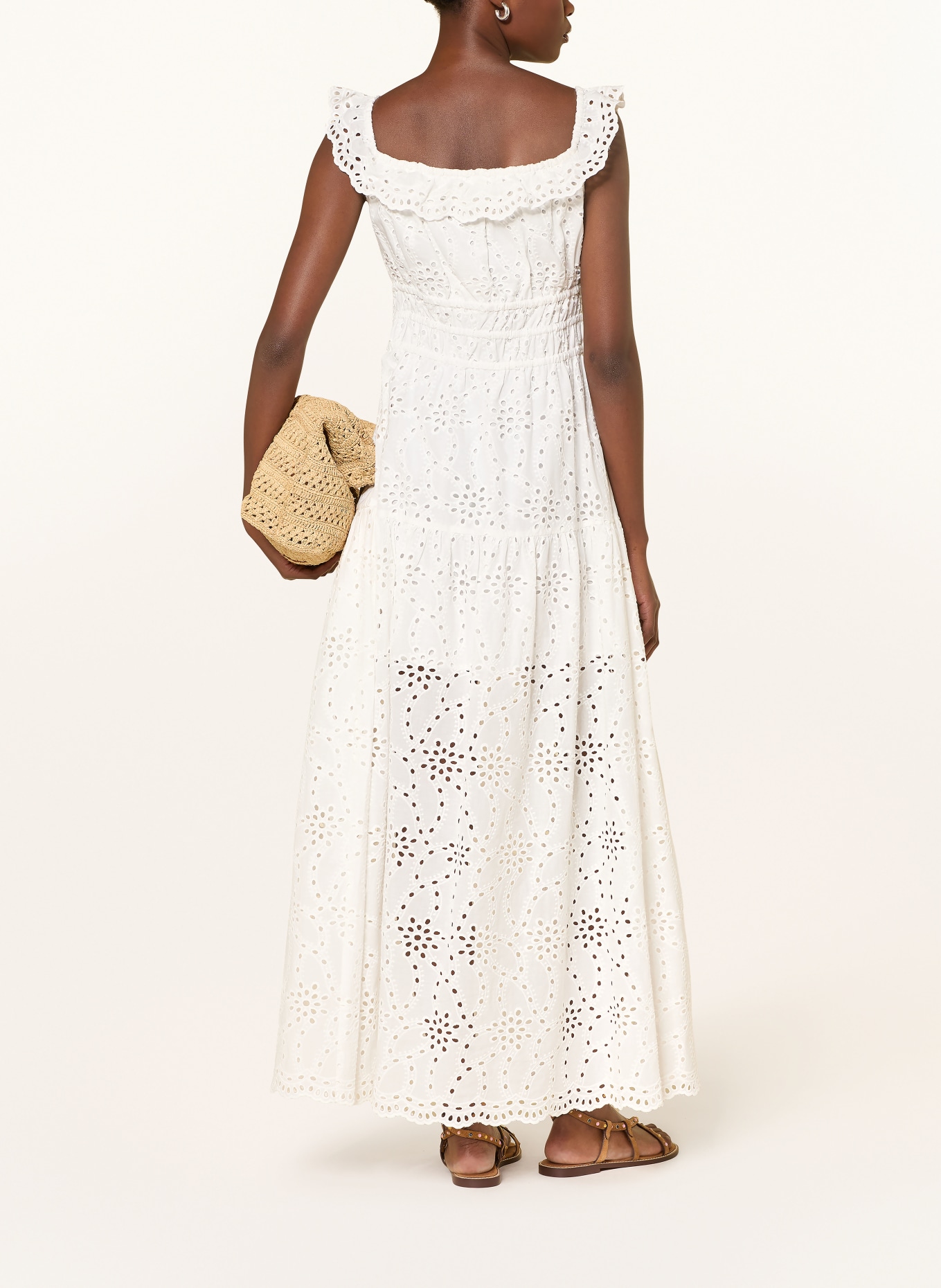 MRS & HUGS Kleid aus Lochspitze: WEISS