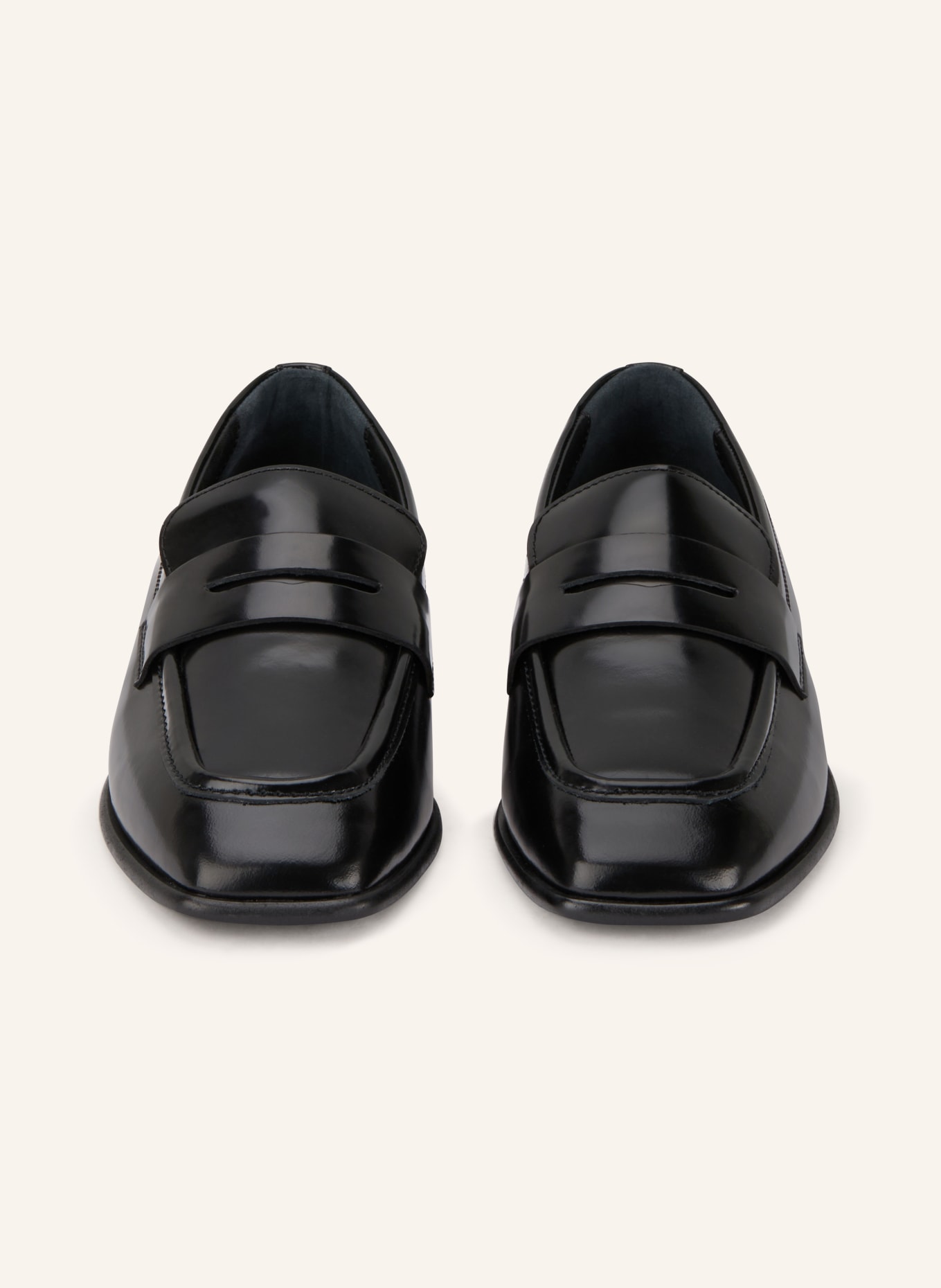 ALOHAS Mokasyny Penny ZAHA: CZARNY