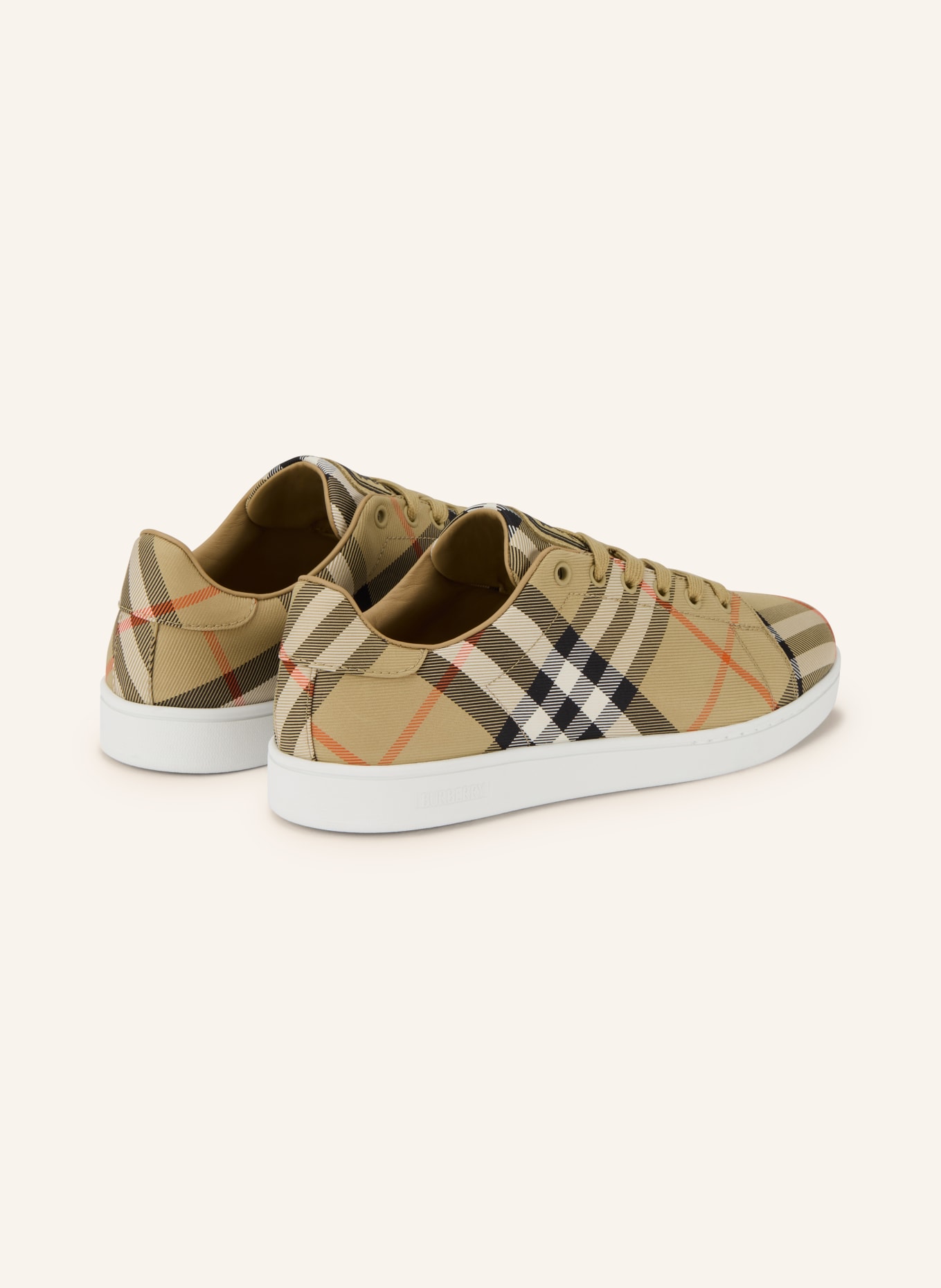 BURBERRY Sneaker: CAMEL / ORANGE / SCHWARZ