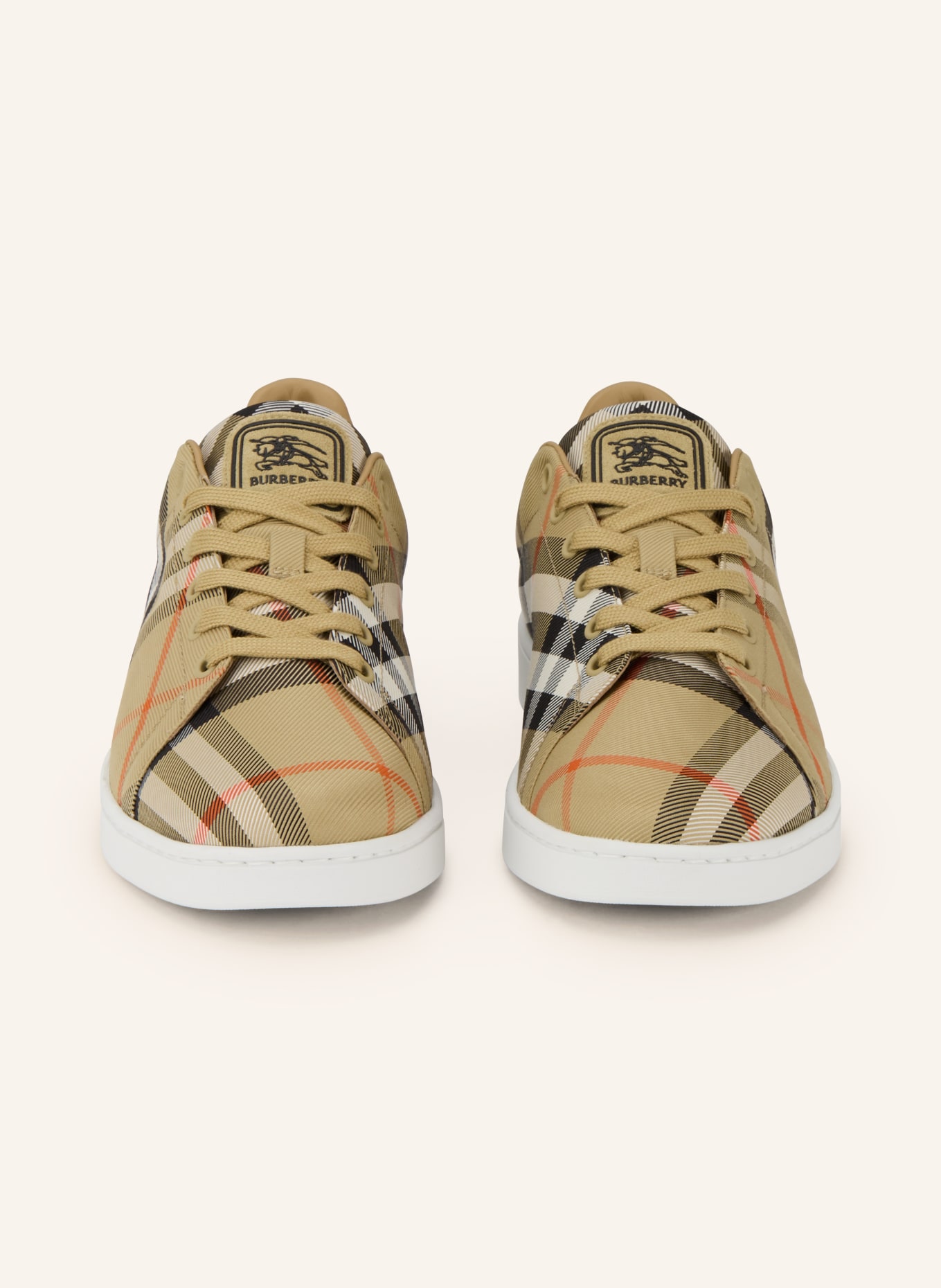 BURBERRY Sneaker: CAMEL / ORANGE / SCHWARZ