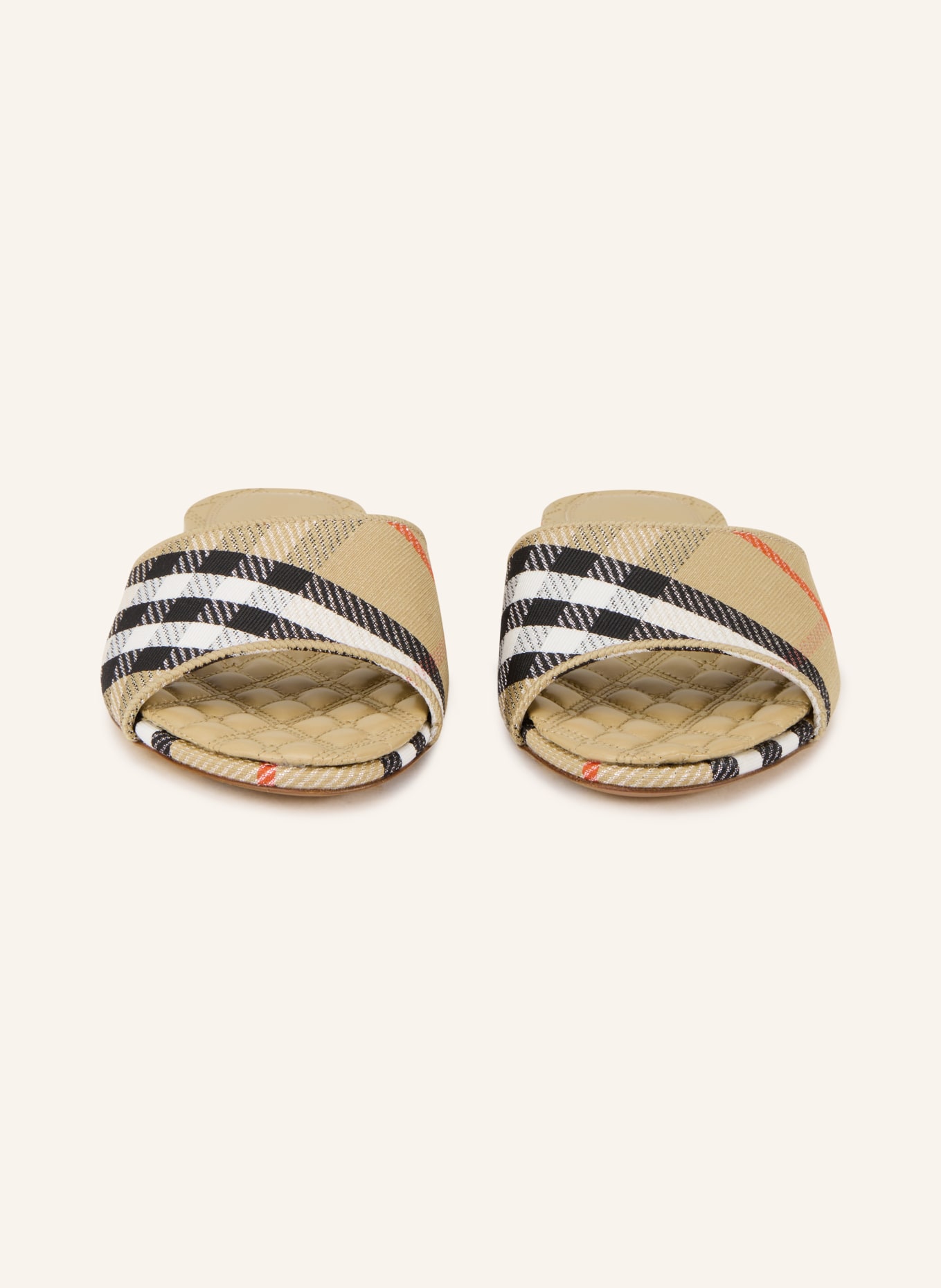 BURBERRY Pantofle SLOANE: VELBLOUDÍ / KRÉMOVÁ / ČERNÁ