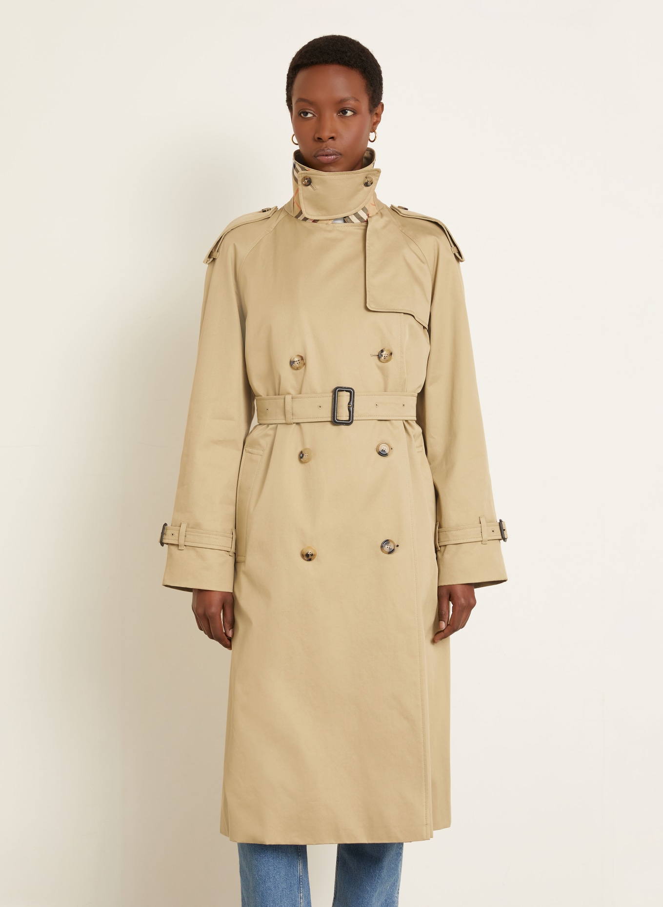 BURBERRY Castleford trench coat: DARK YELLOW