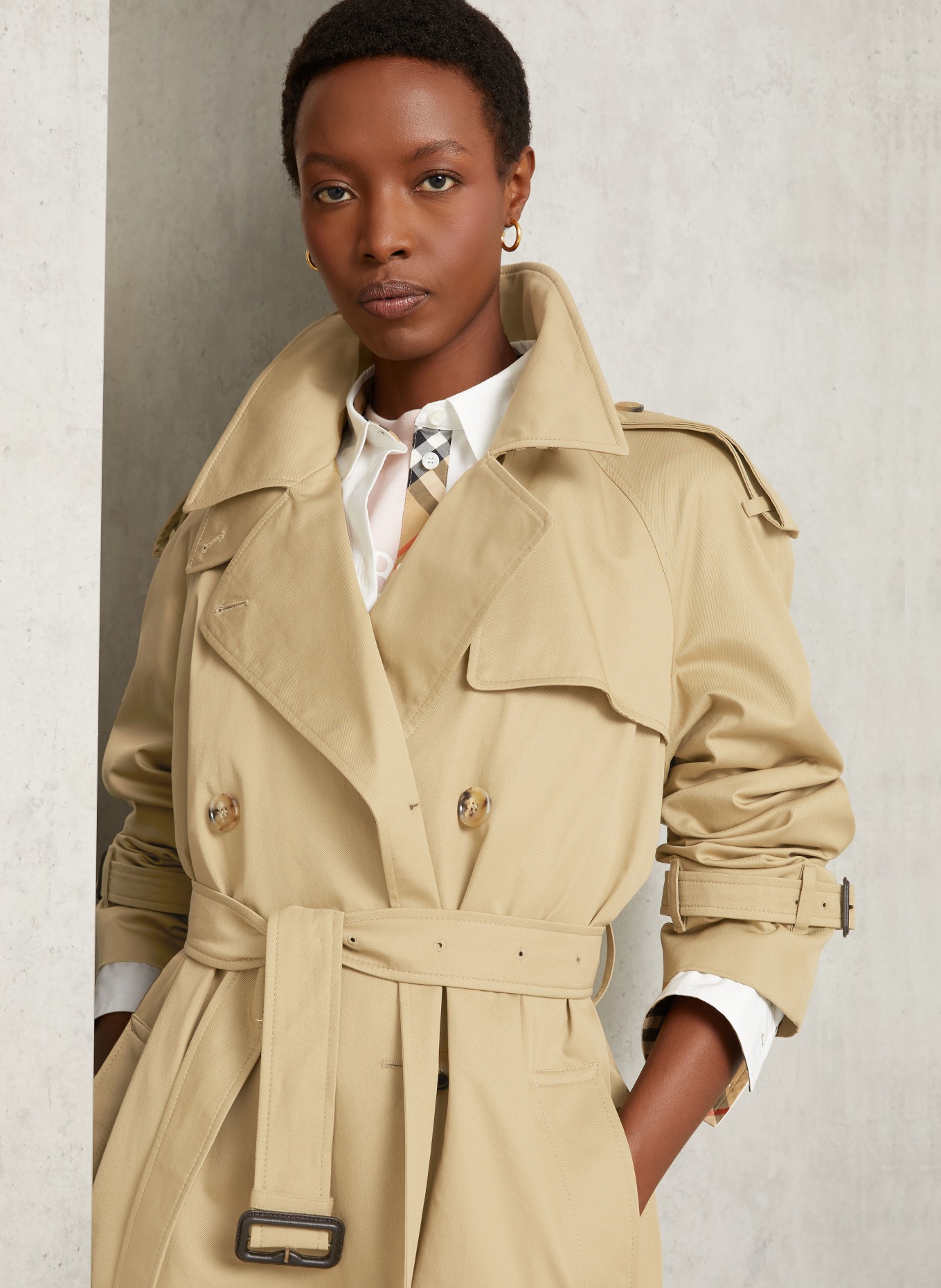 BURBERRY Castleford trench coat: DARK YELLOW
