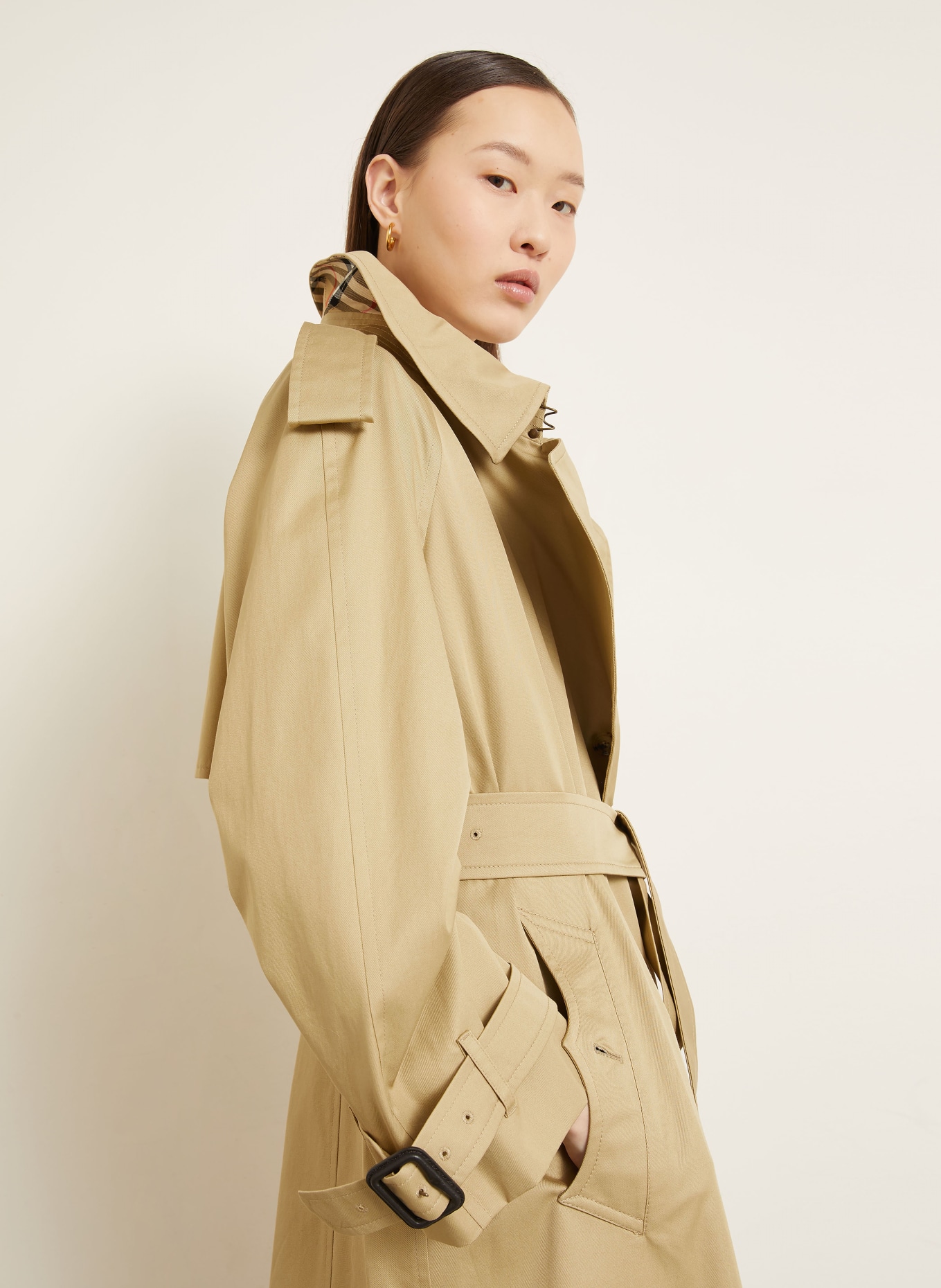 BURBERRY Trenchcoat FITZROVIA: DUNKELGELB