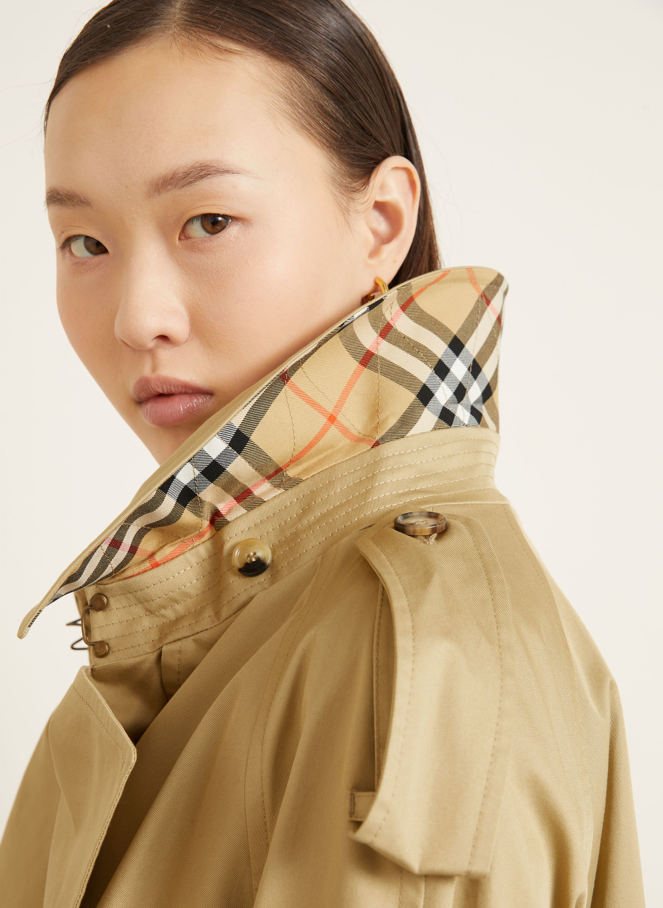 BURBERRY Trenchcoat FITZROVIA: DUNKELGELB