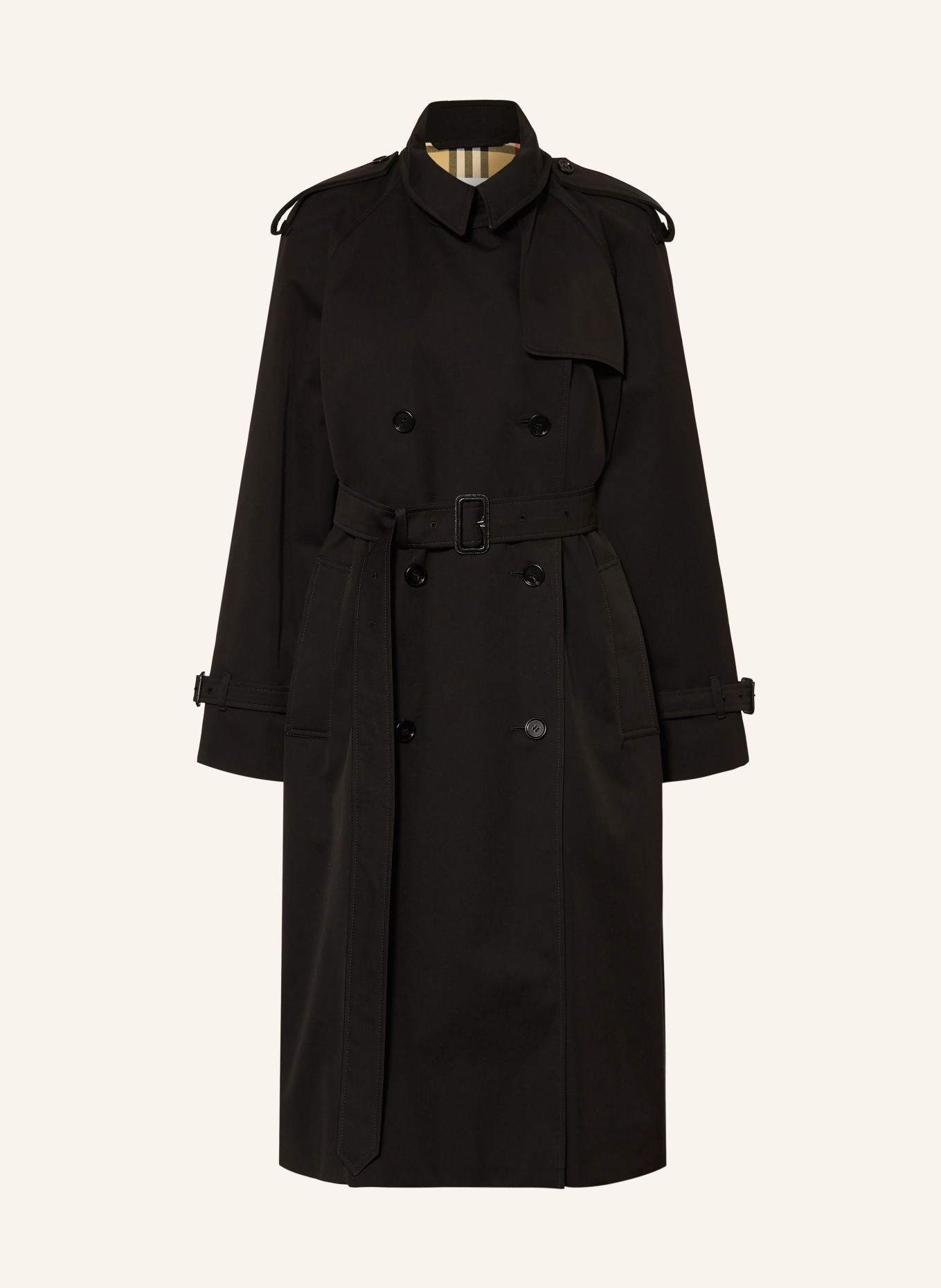 BURBERRY Trenchcoat CASTLEFORD: ČERNÁ