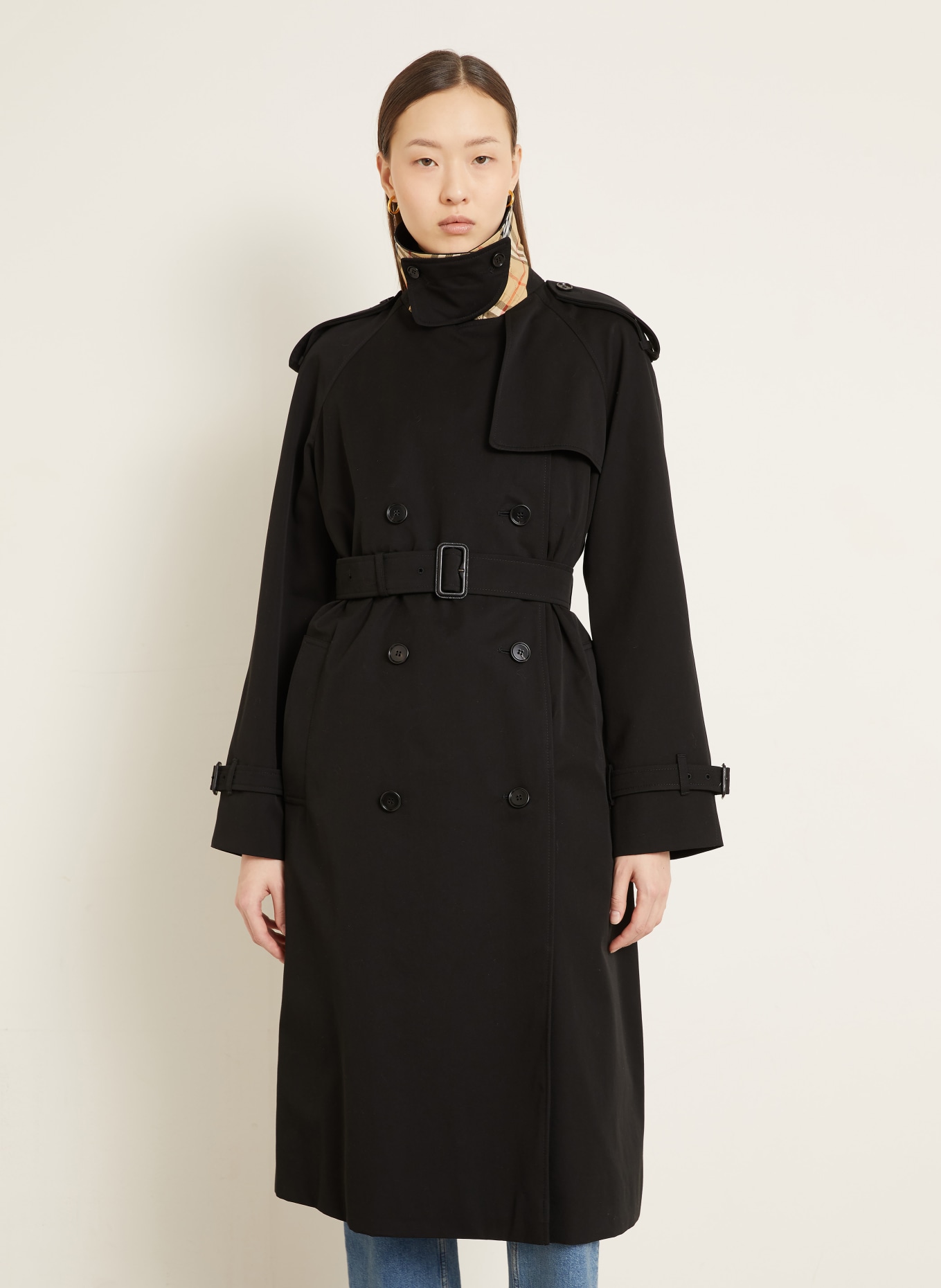 BURBERRY Trenchcoat CASTLEFORD: ČERNÁ