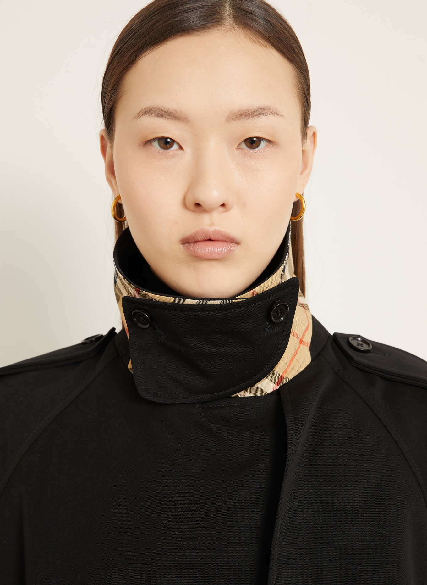 BURBERRY Trenchcoat CASTLEFORD: ČERNÁ