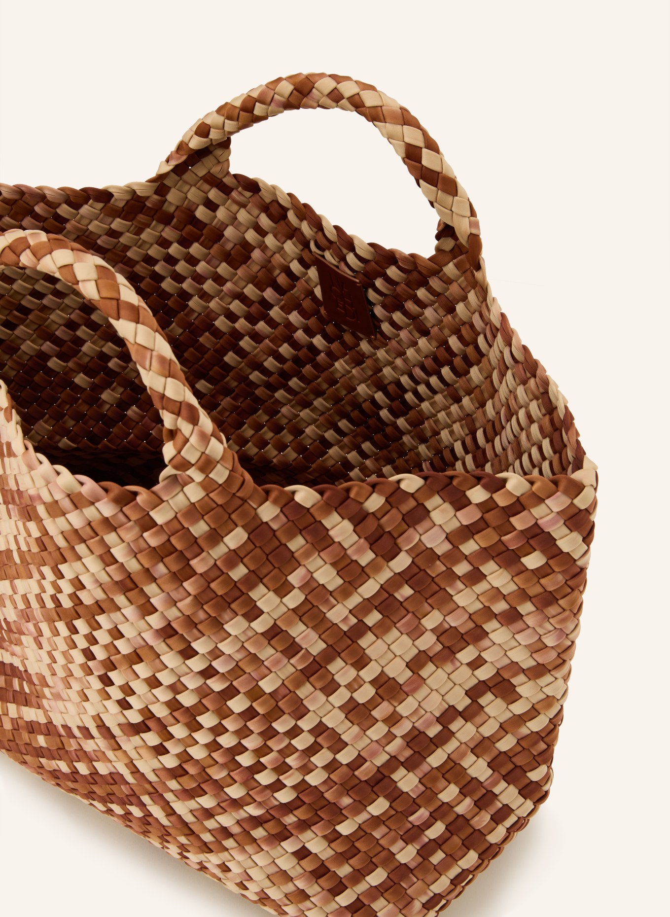 Naghedi Handtasche ST BARTHS mit Pouch: HELLBRAUN / BRAUN