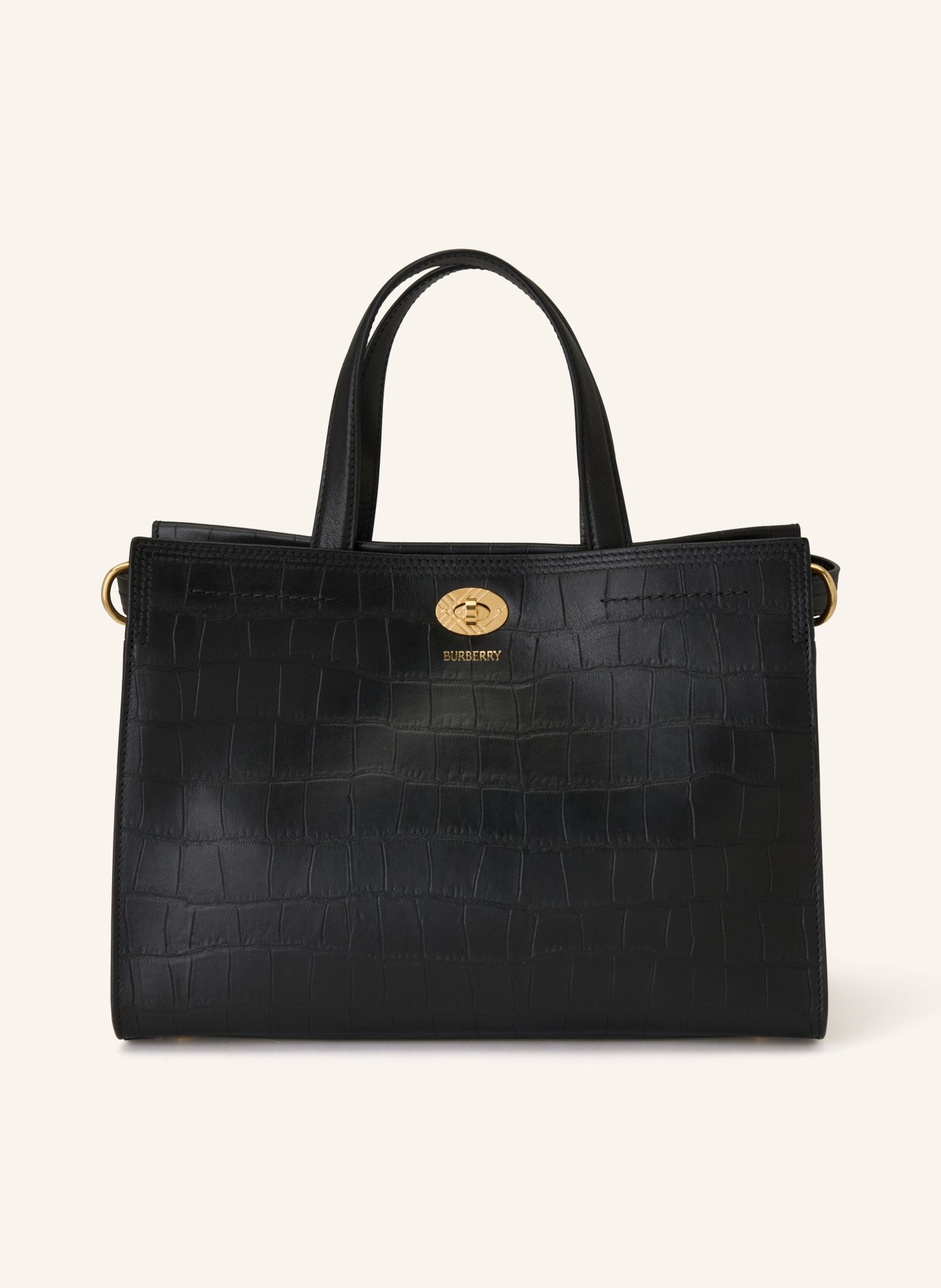 BURBERRY Handtasche COTSWOLDS: SCHWARZ