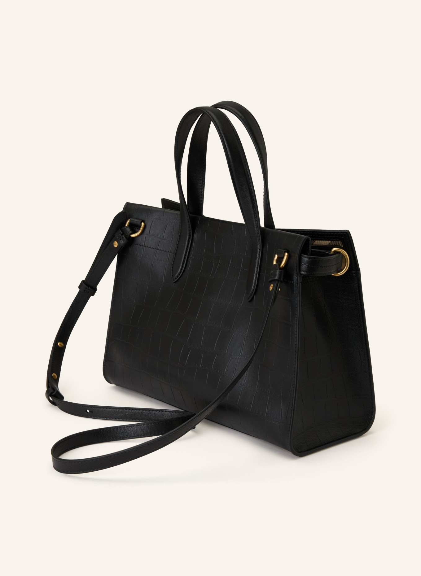 BURBERRY Handtasche COTSWOLDS: SCHWARZ