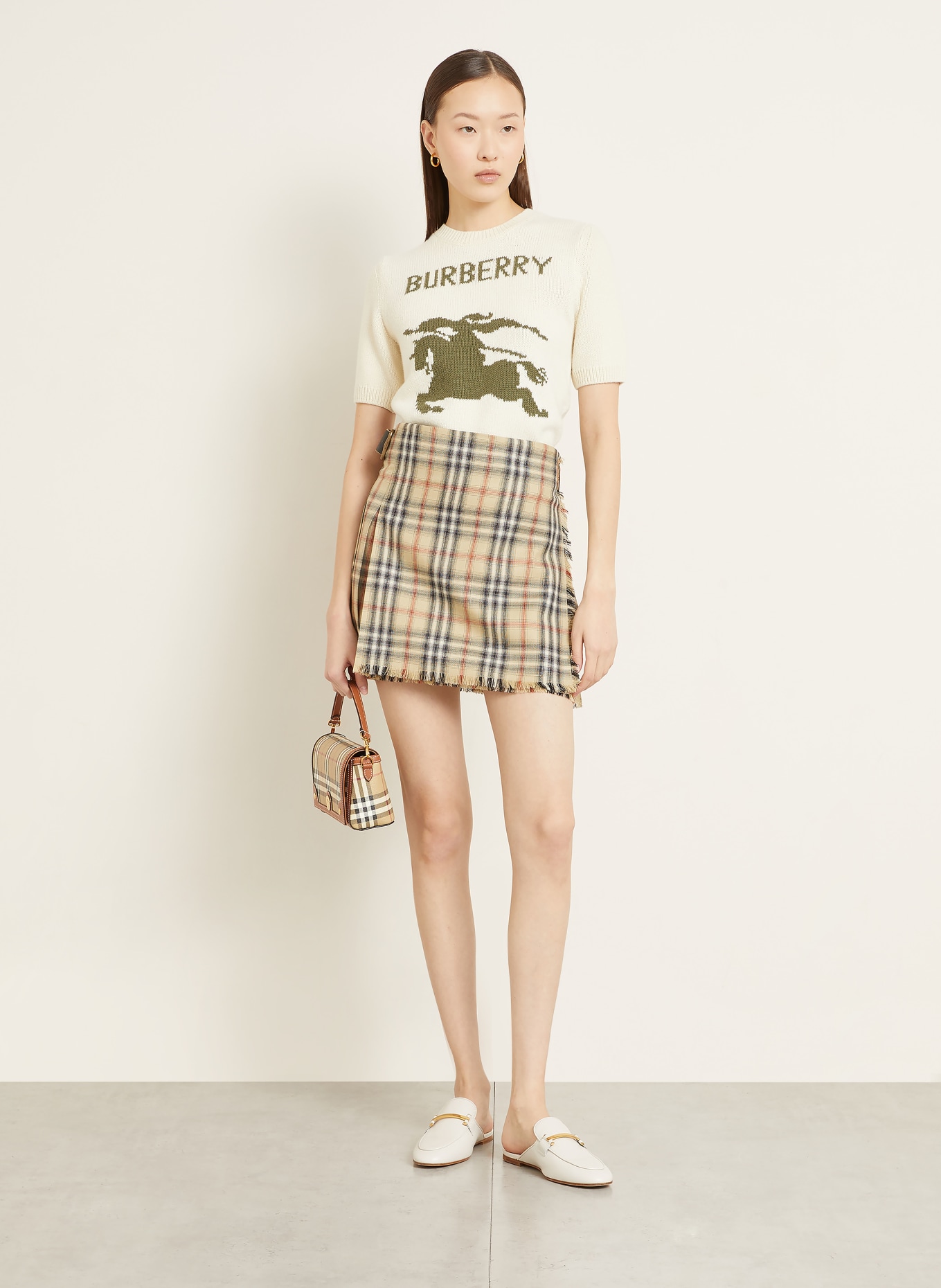 BURBERRY kabelka: BÉŽOVÁ / KOŇAKOVÁ / KRÉMOVÁ