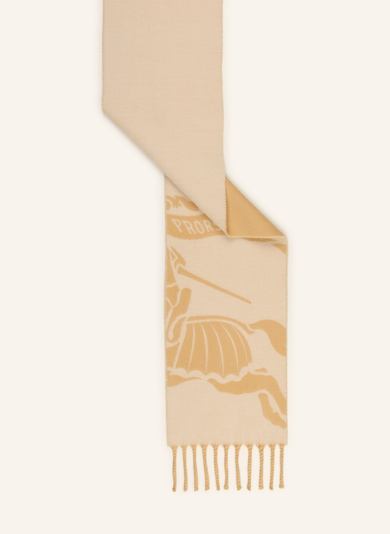 BURBERRY scarf: CAMEL / CREAM