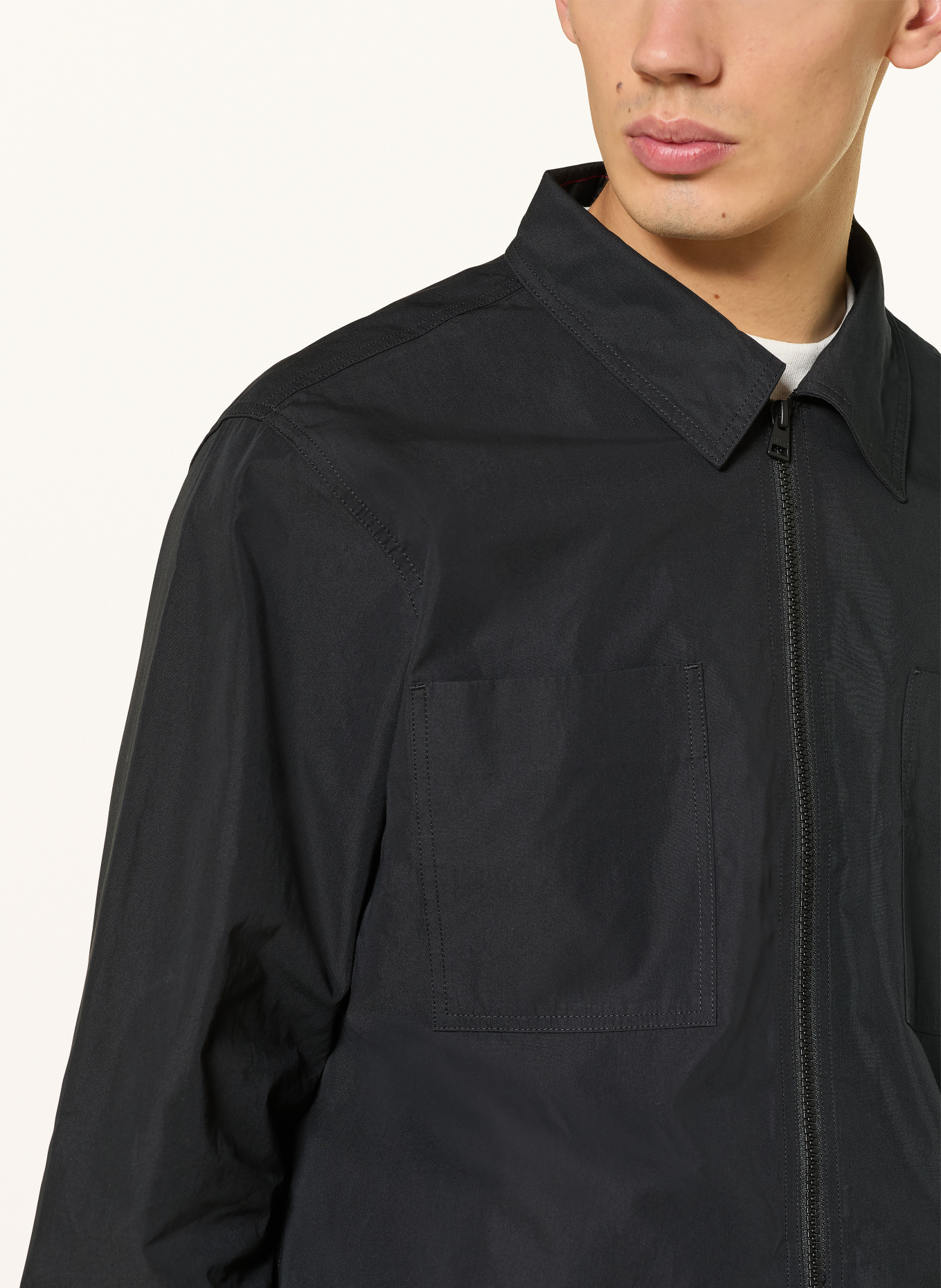 HUGO Overjacket EVALOM: SCHWARZ