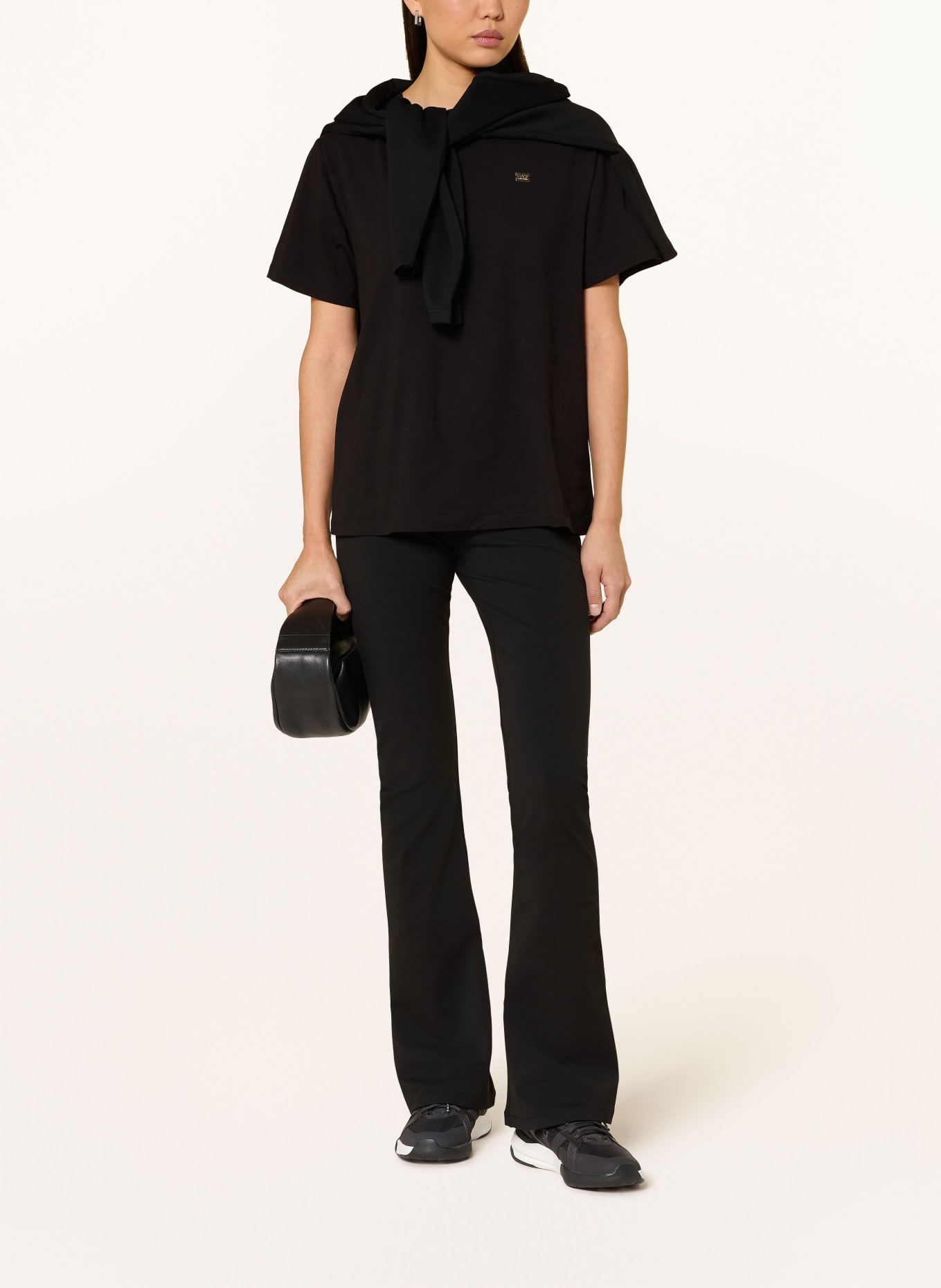 EA7 EMPORIO ARMANI Legíny TRAIN CORE: ČERNÁ