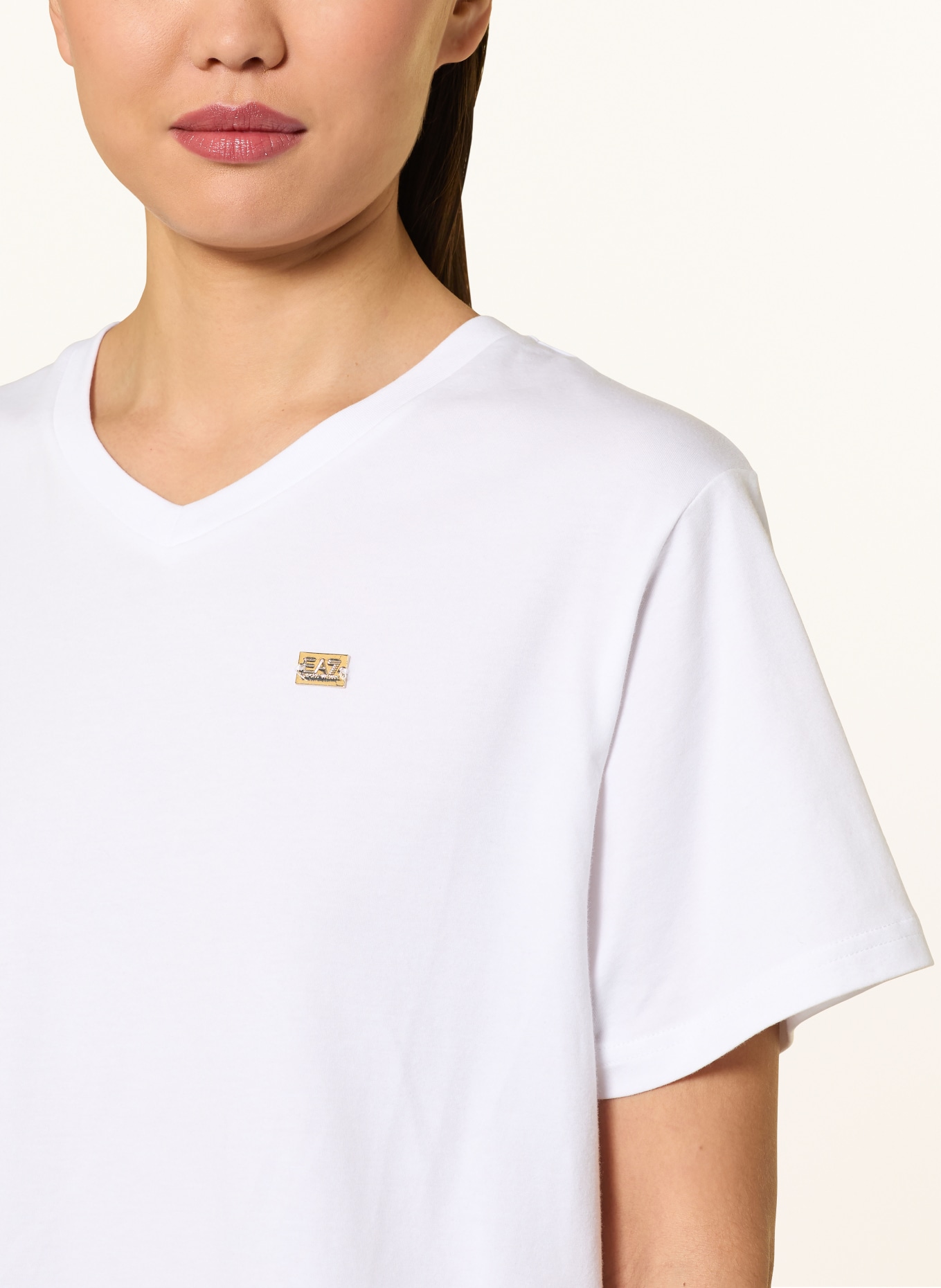 EA7 EMPORIO ARMANI Tričko TRAIN CORE: BÍLÁ