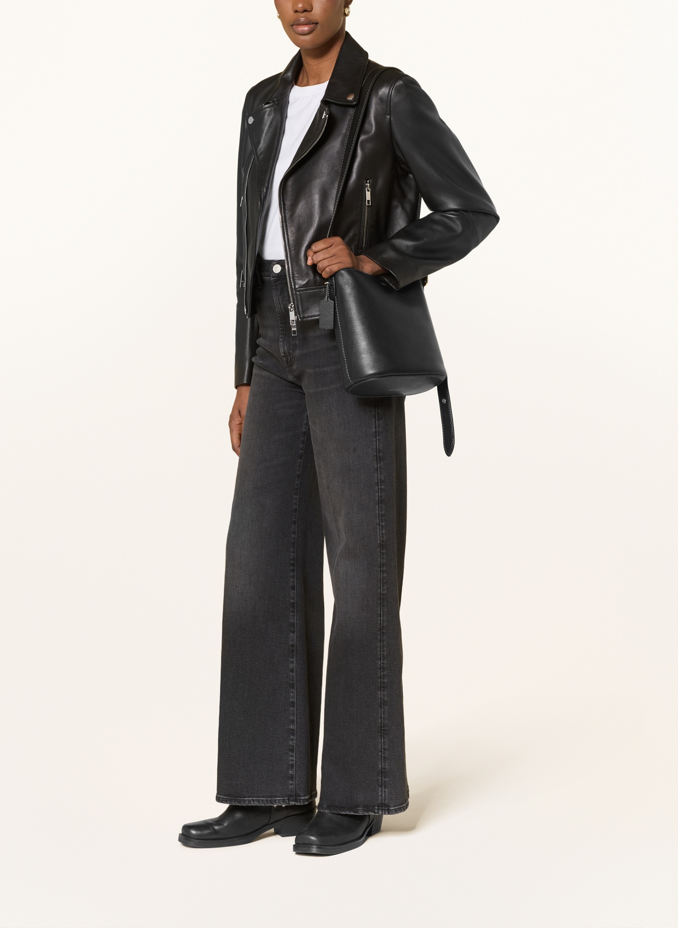 COACH Torba typu worek BLEECKER z woreczkiem: CZARNY