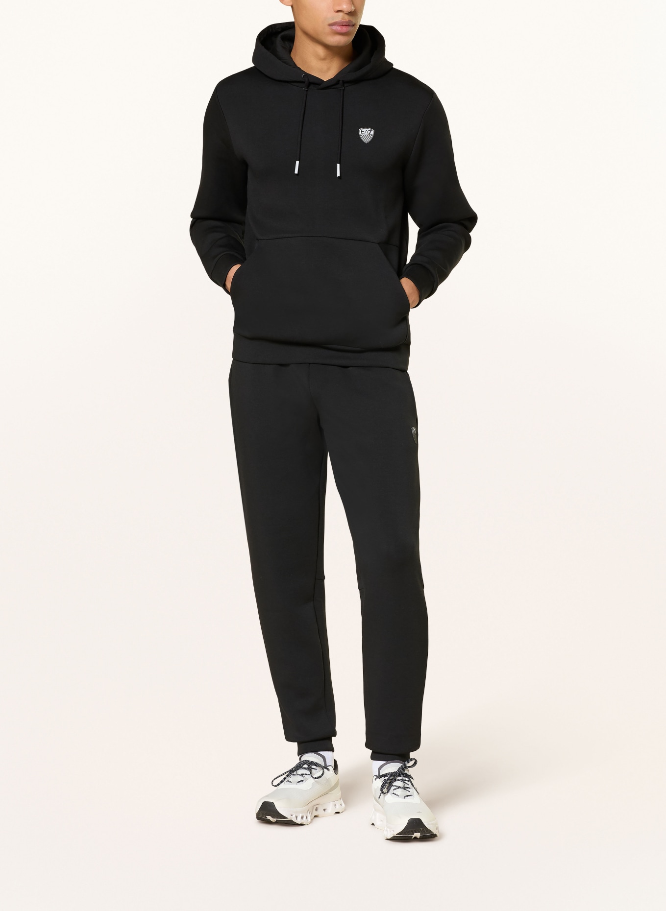 EA7 EMPORIO ARMANI hoodie: BLACK