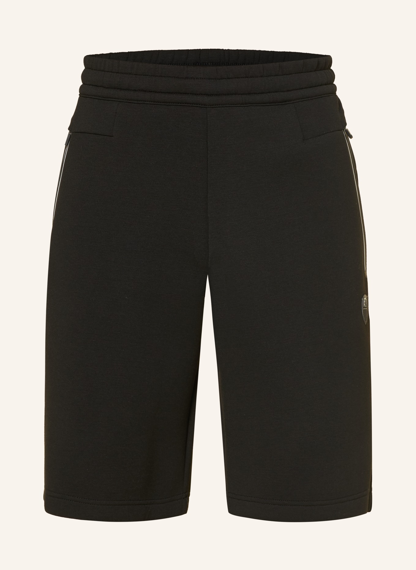 EA7 EMPORIO ARMANI TRAIN PREMIUM Sweat Shorts: BLACK