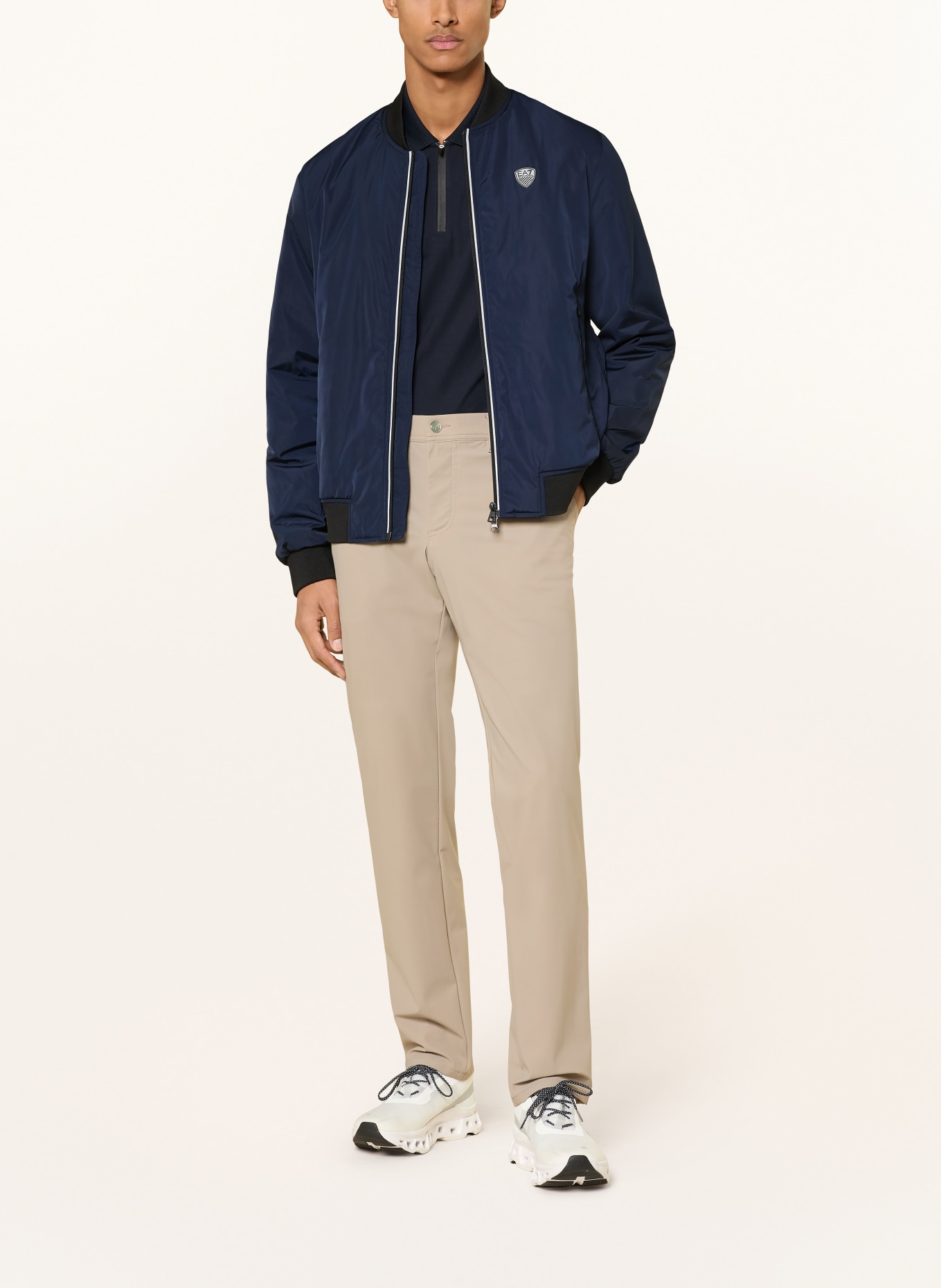 EA7 EMPORIO ARMANI Bluzon: GRANATOWY / CZARNY