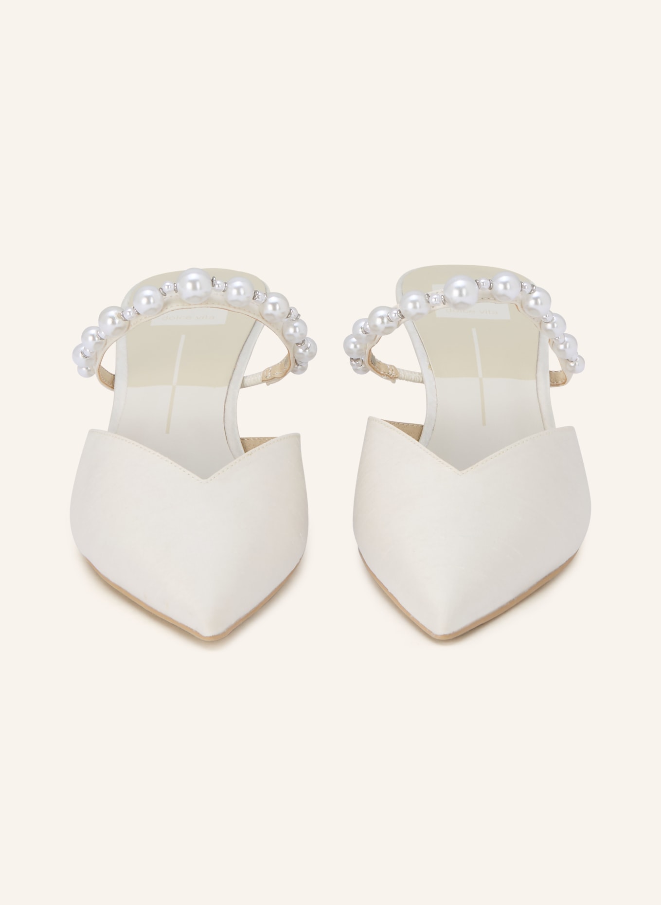 Dolce Vita Mules KANIKA mit Schmuckperlen: CREME