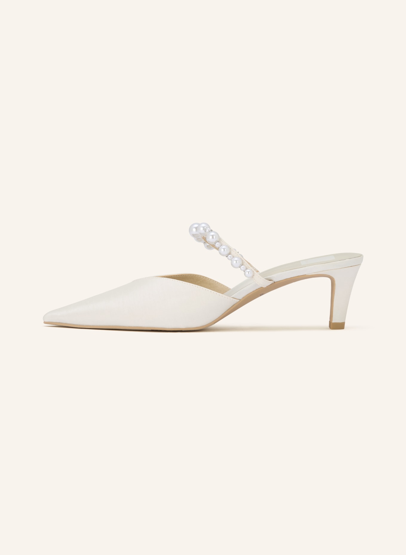 Dolce Vita Mules KANIKA mit Schmuckperlen: CREME