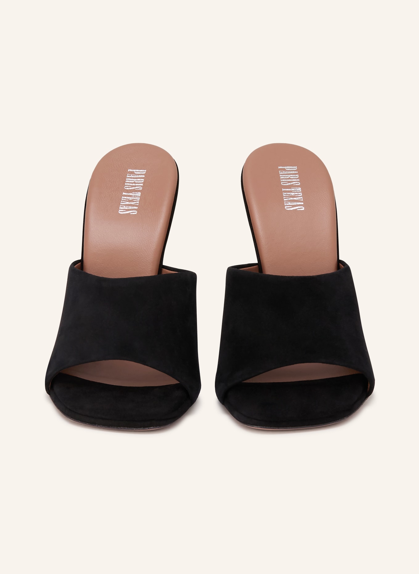 PARIS TEXAS AVA mules: BLACK