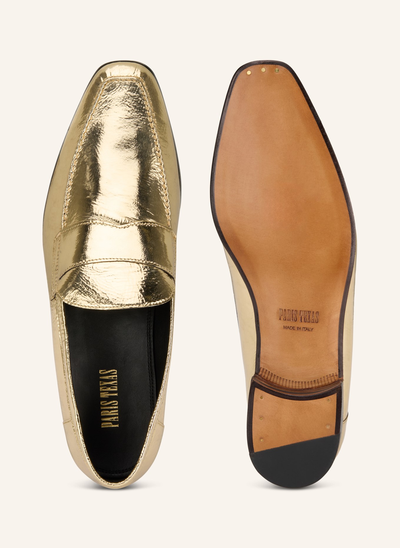 PARIS TEXAS ALAIN loafer: GOLD