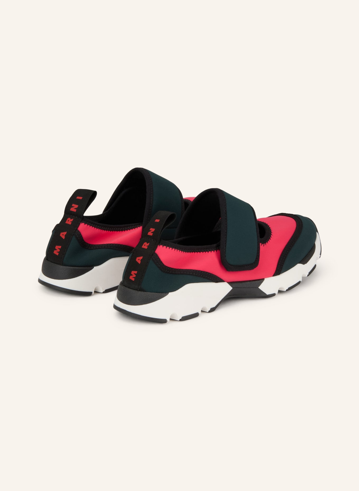 MARNI trampki: FUKSJA / PETROL / CZARNY