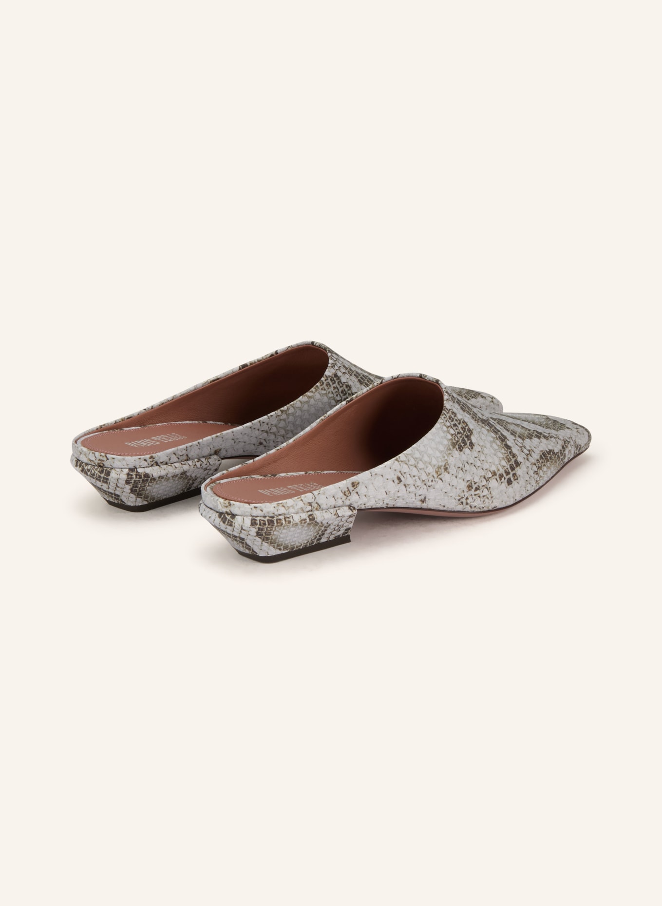 PARIS TEXAS Mules BELLE: BLAUGRAU / KHAKI