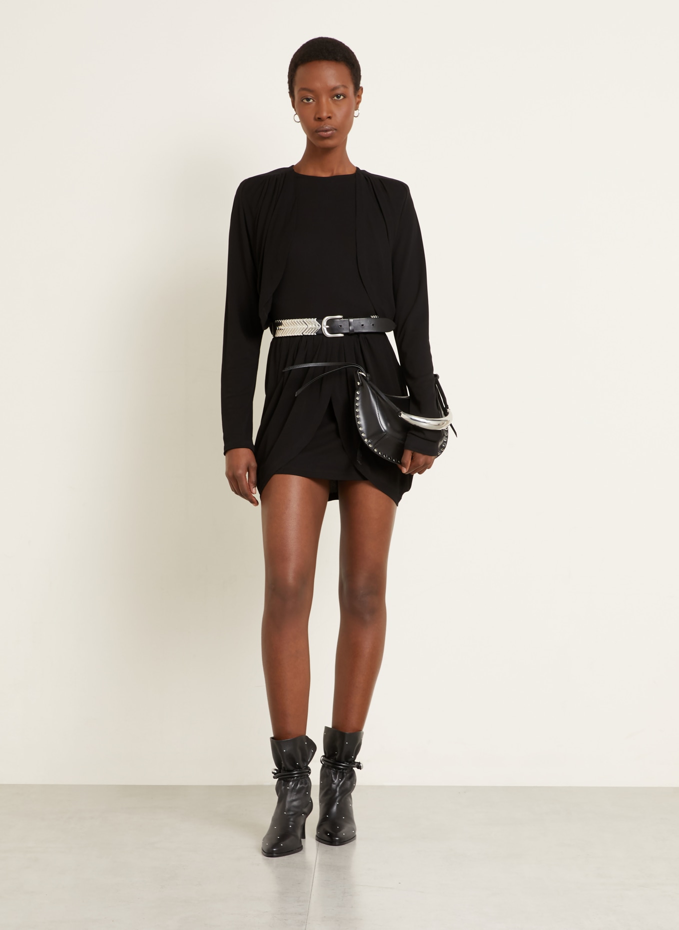 ISABEL MARANT Jerseykleid NIAMAE: SCHWARZ