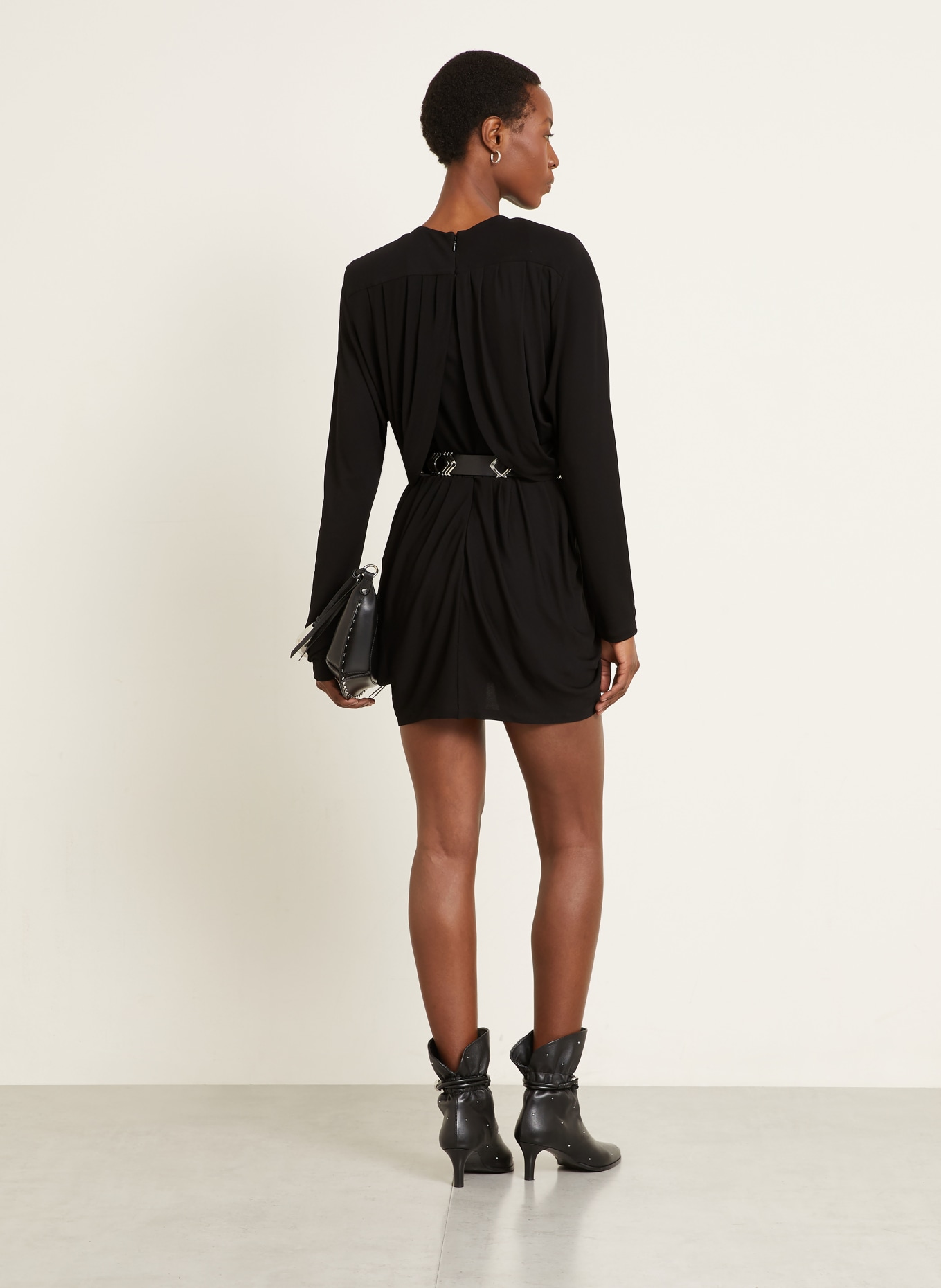 ISABEL MARANT Jerseykleid NIAMAE: SCHWARZ