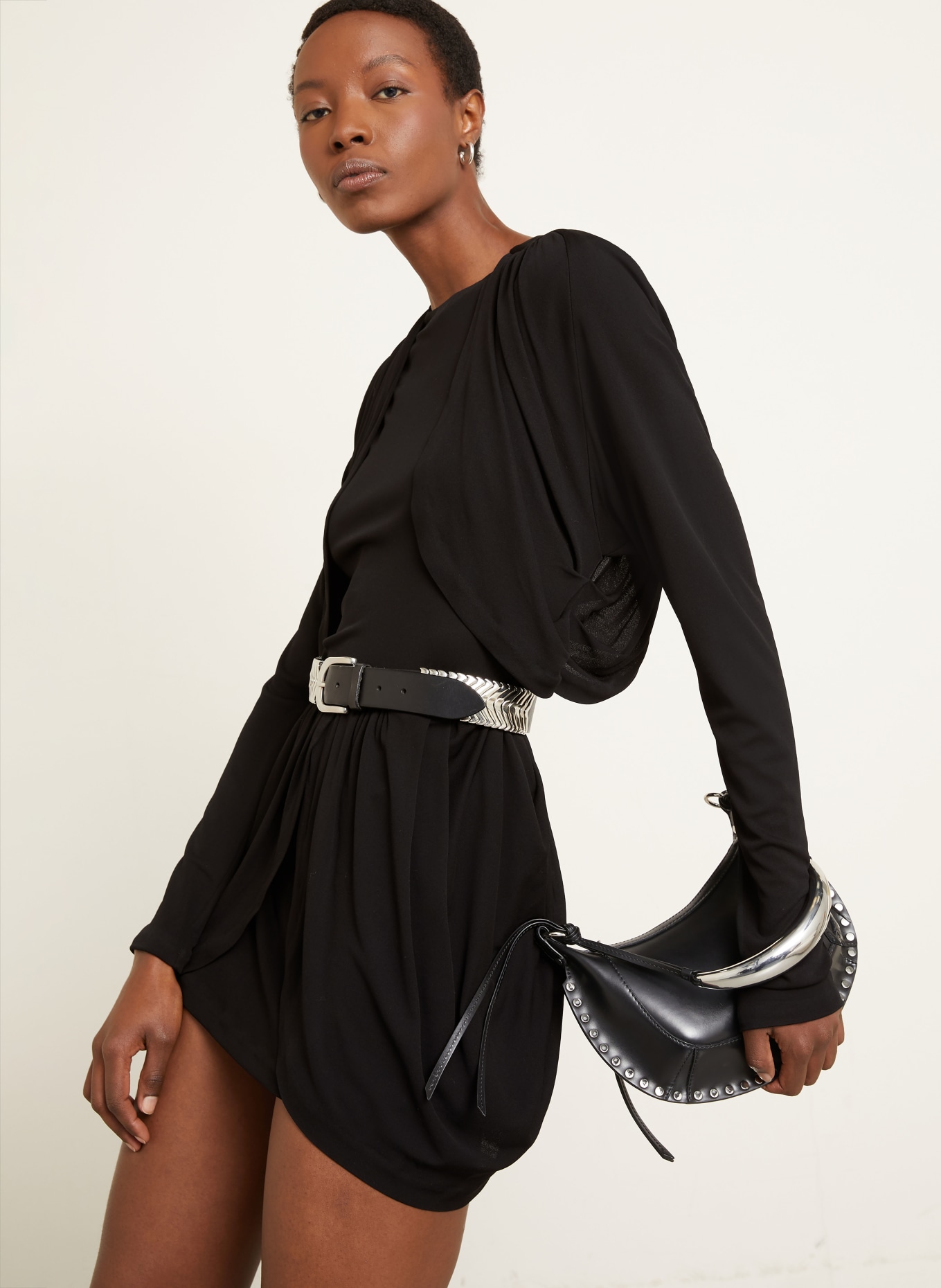 ISABEL MARANT Jerseykleid NIAMAE: SCHWARZ