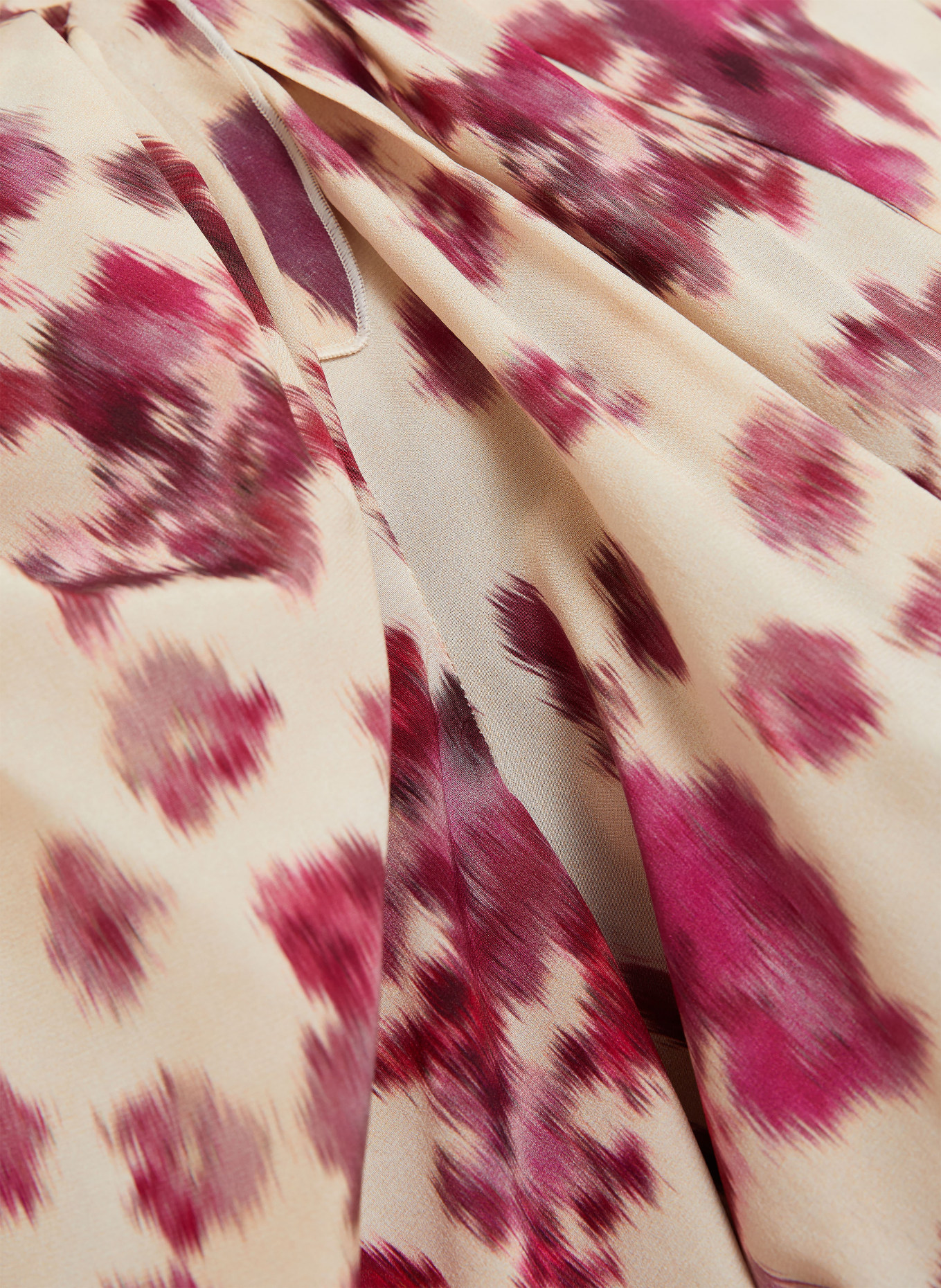 ISABEL MARANT Blusenshirt ZARGA aus Seide: FUCHSIA / CREME