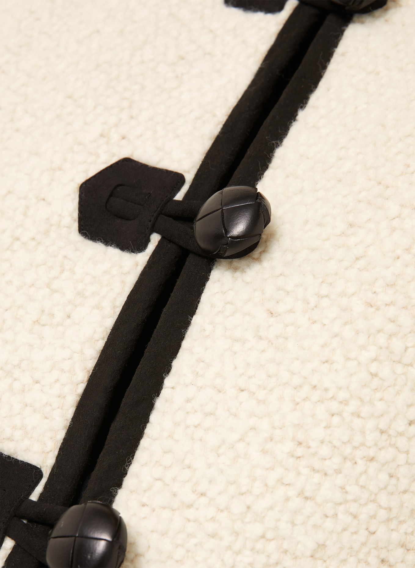 ISABEL MARANT Kastenjacke GRADILIA aus Bouclé: ECRU / SCHWARZ