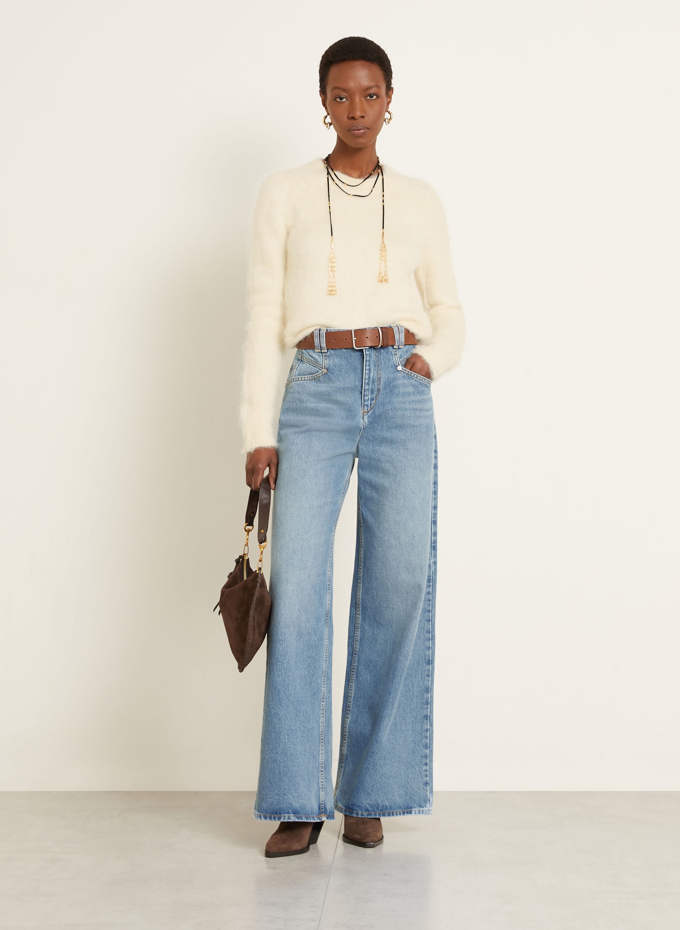 ISABEL MARANT Pullover HERMINE mit Alpaka: ECRU