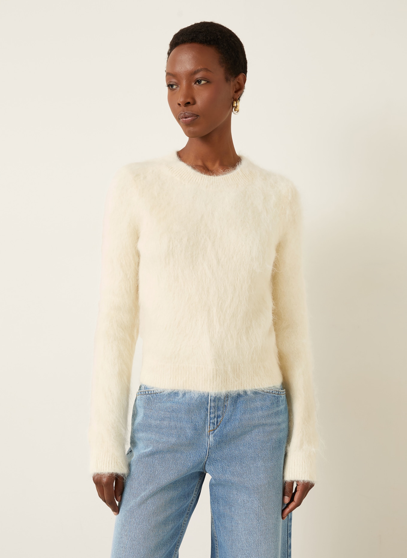 ISABEL MARANT Pullover HERMINE mit Alpaka: ECRU