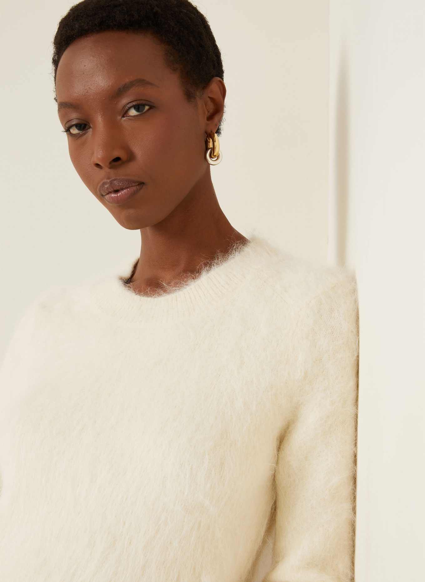 ISABEL MARANT Pullover HERMINE mit Alpaka: ECRU