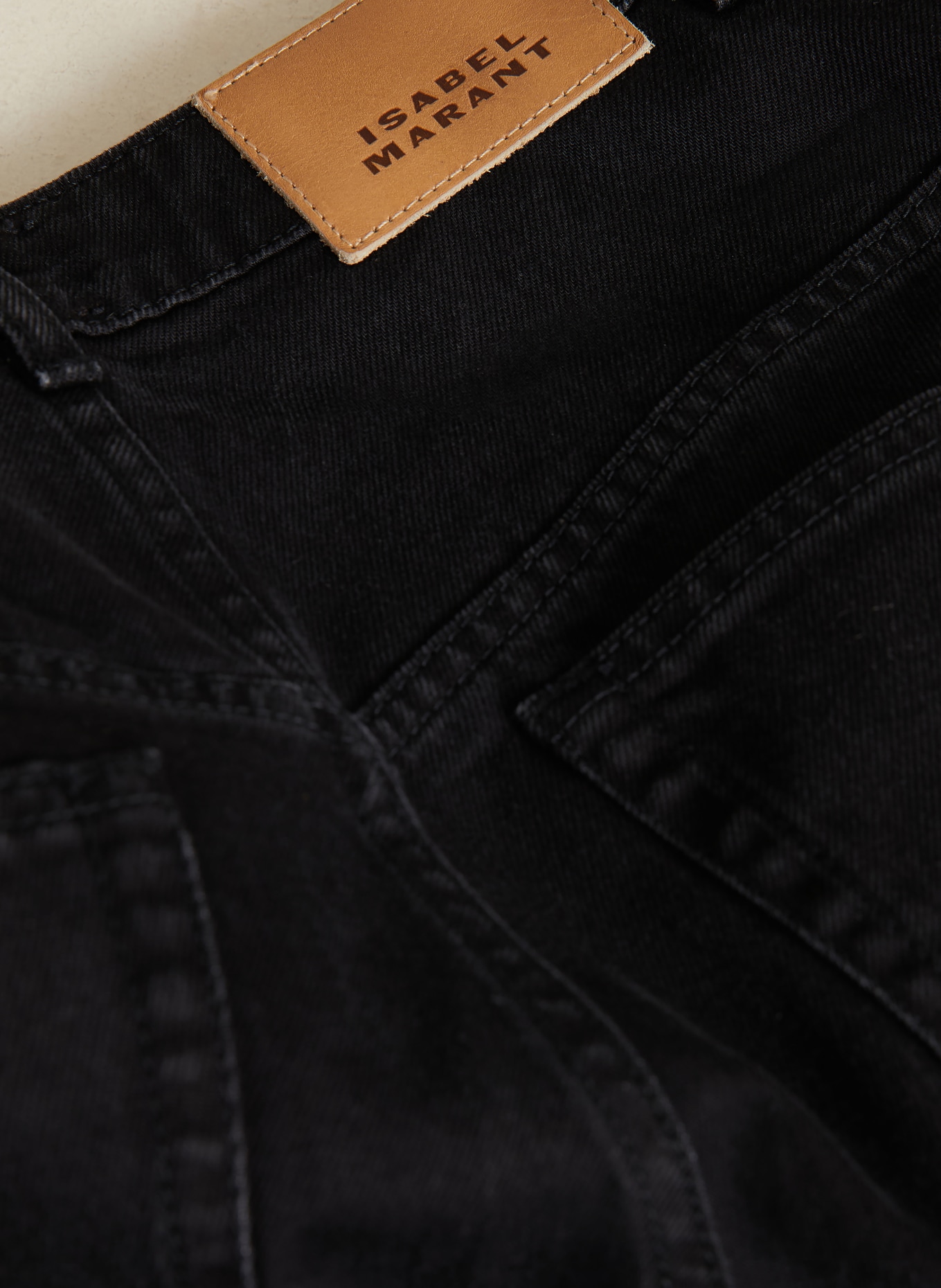 ISABEL MARANT Wide Leg Jeans LEMONY: 02FK FADED BLACK