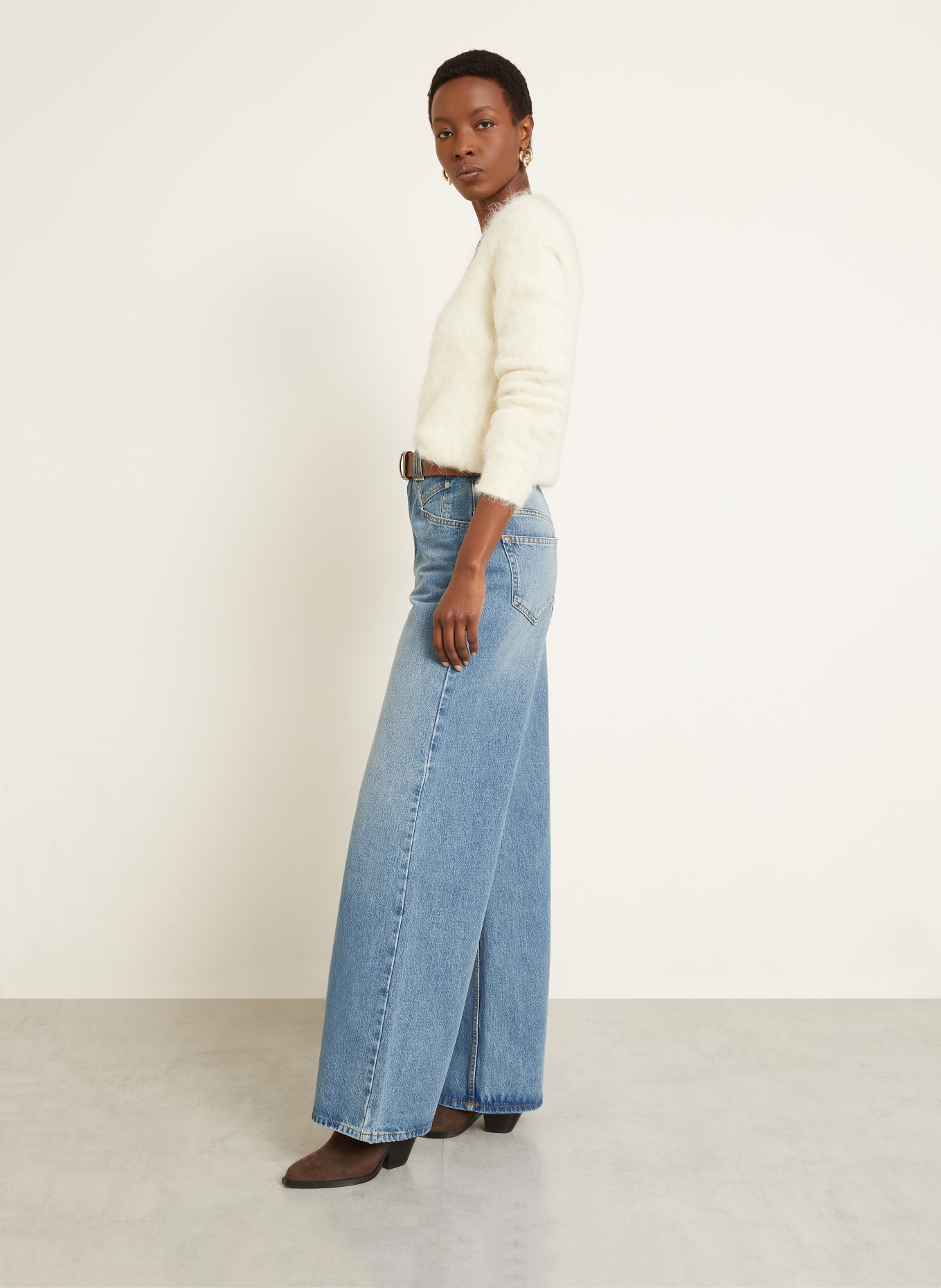 ISABEL MARANT Wide Leg Jeans LEMONY: 30LU LIGHT BLUE
