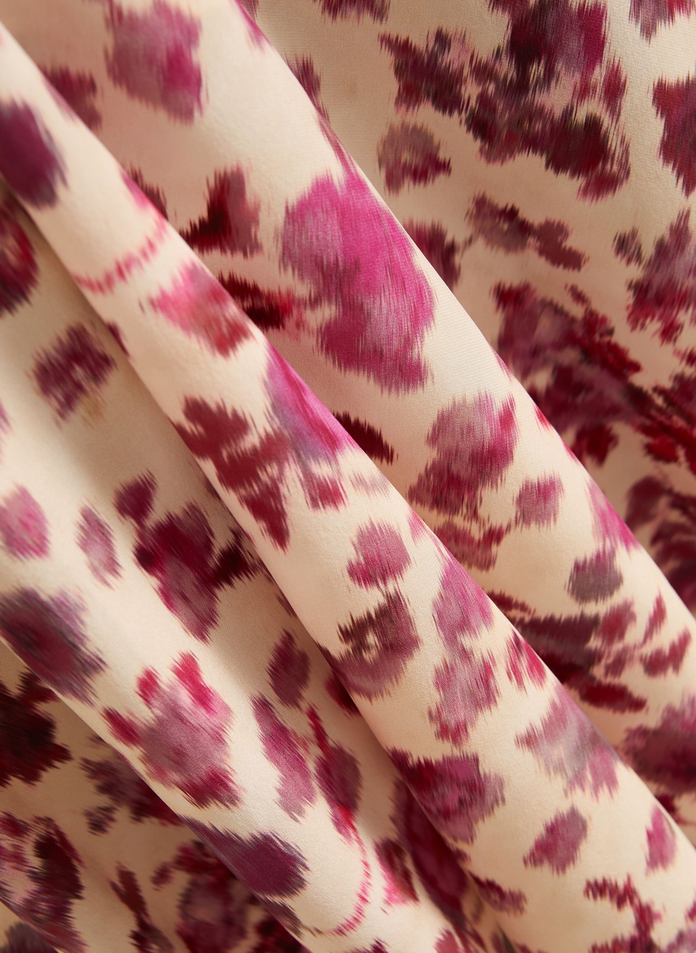 ISABEL MARANT Seidenrock SAKURA: FUCHSIA / ECRU