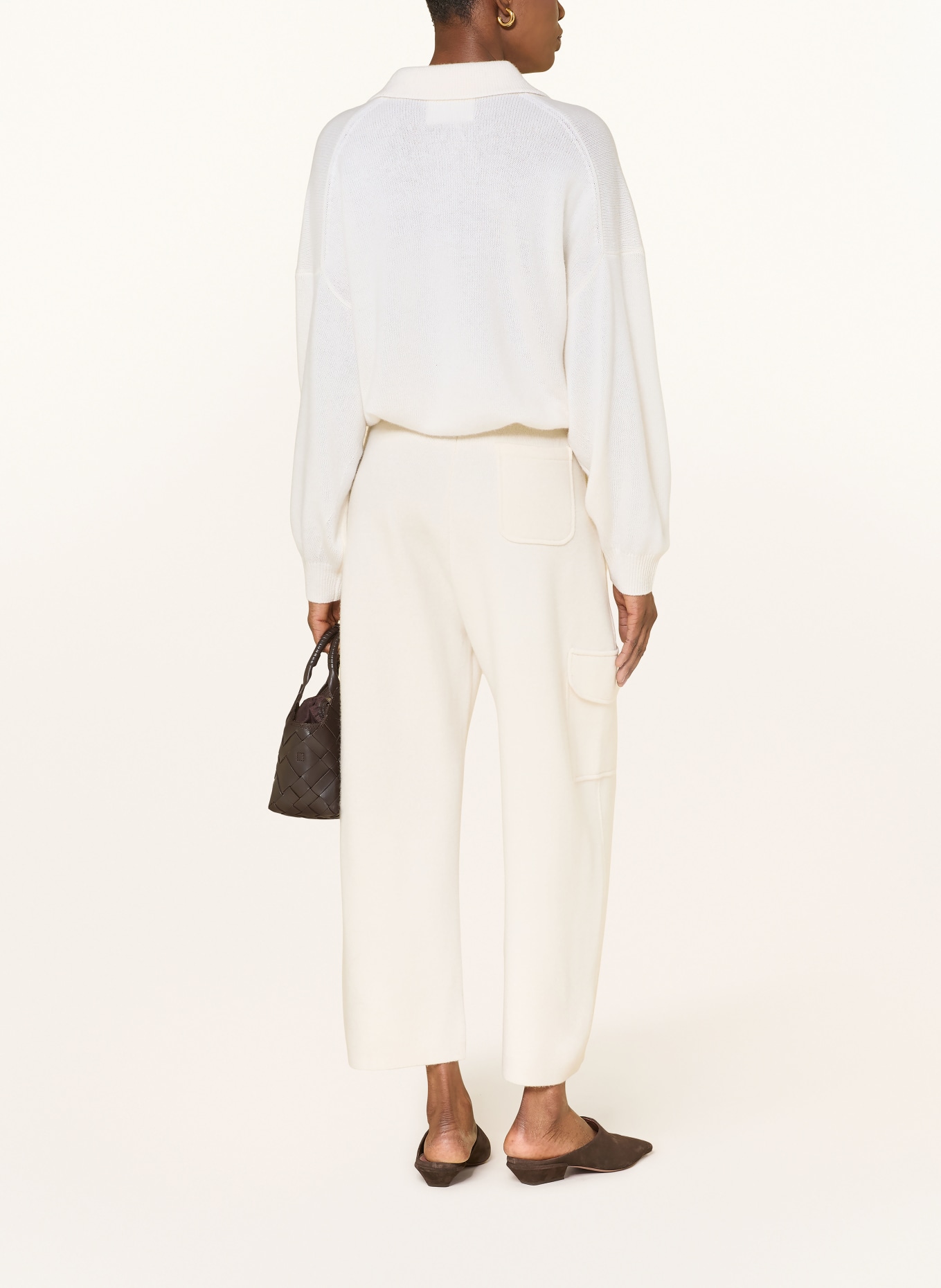 LISA YANG Cashmere-Pullover: CREME