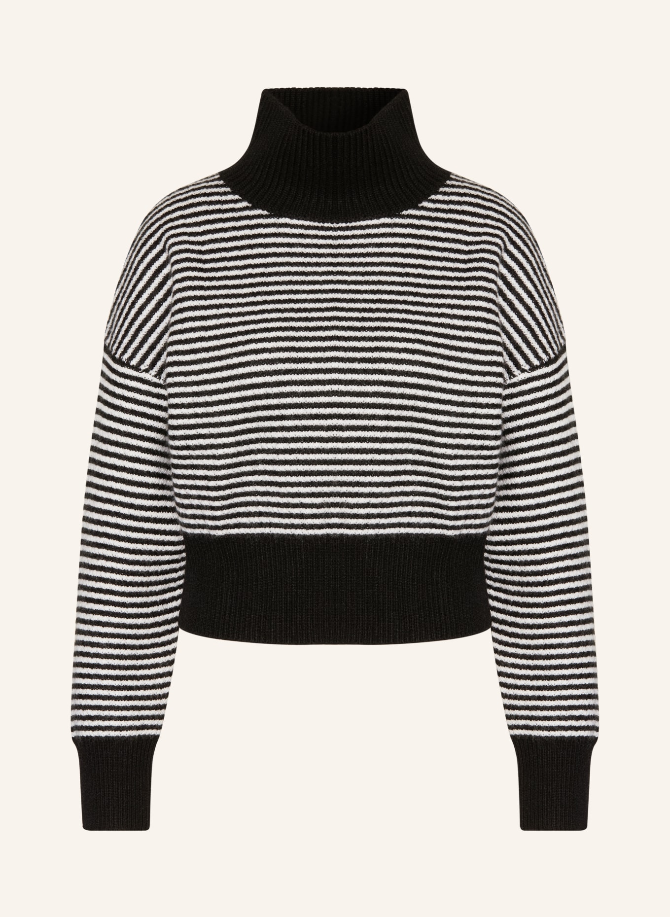 LISA YANG Kašmírový svetr: ČERNÁ / REŽNÁ